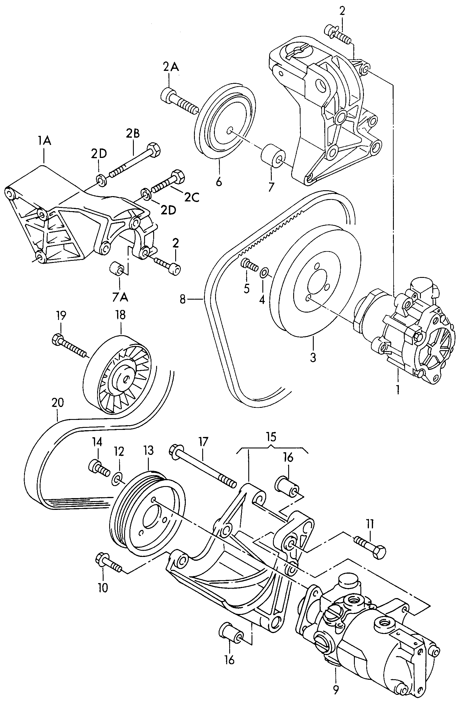 VW 074 145 933 G - Vane pump for power steering additional hydraulic pump: 1 pcs. onlydrive.pro