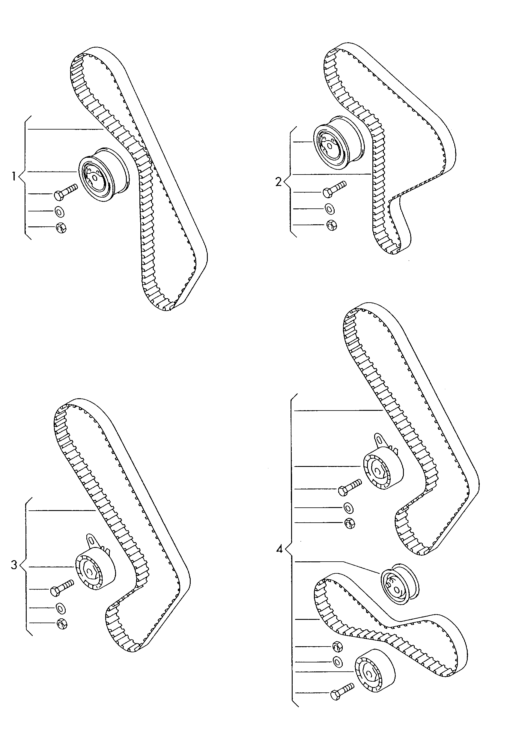 Seat 037 198 119 - Paskirstymo diržo komplektas onlydrive.pro