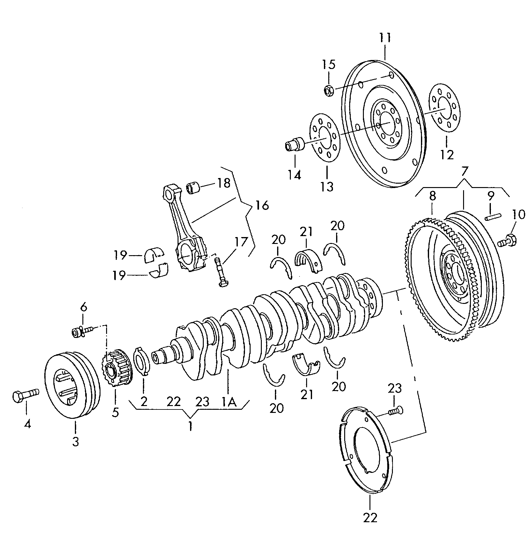 VAG 035 198 421 - Thrust Washer, crankshaft onlydrive.pro