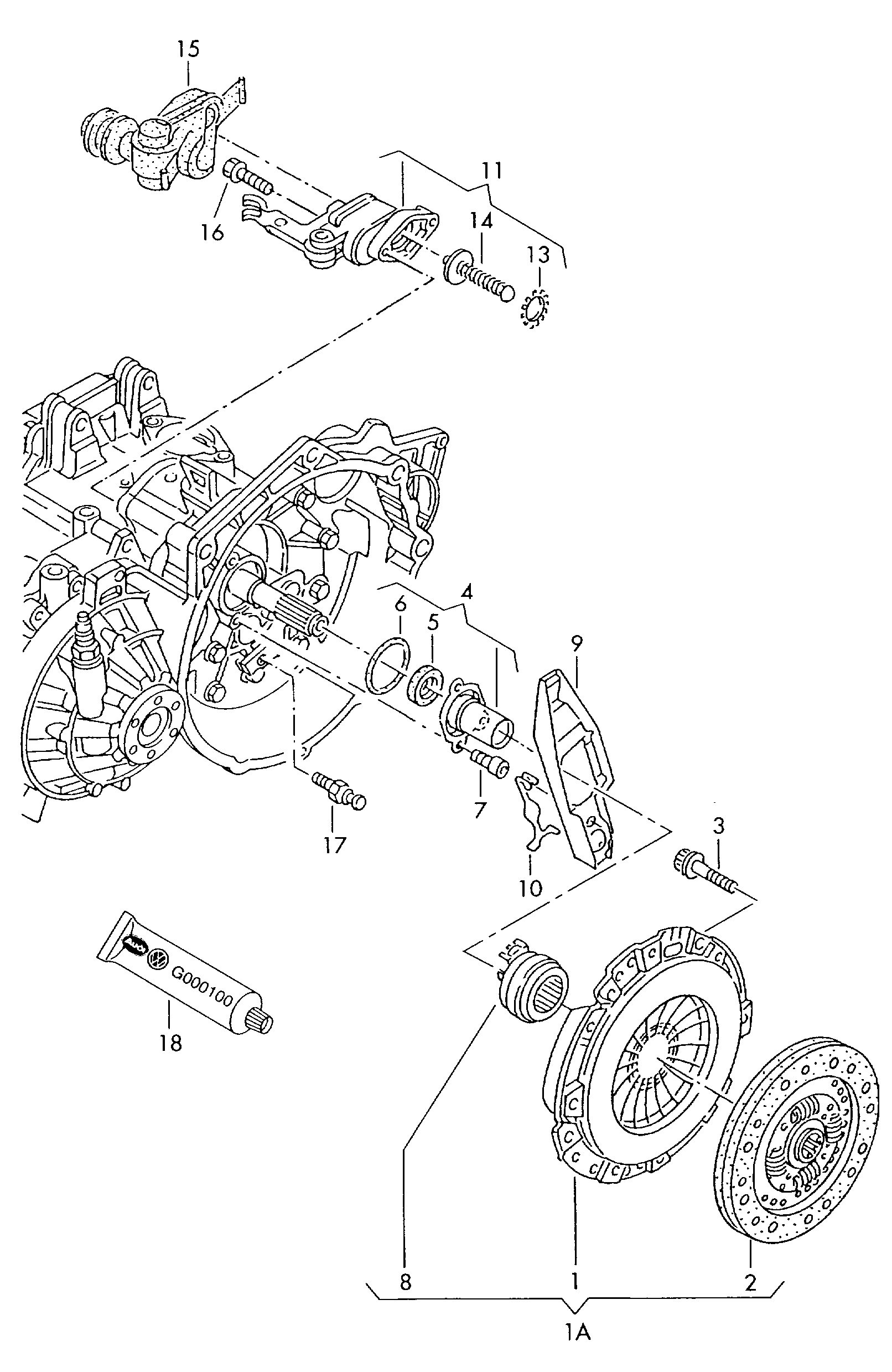 Skoda 02A 141 165 A - Выжимной подшипник сцепления onlydrive.pro