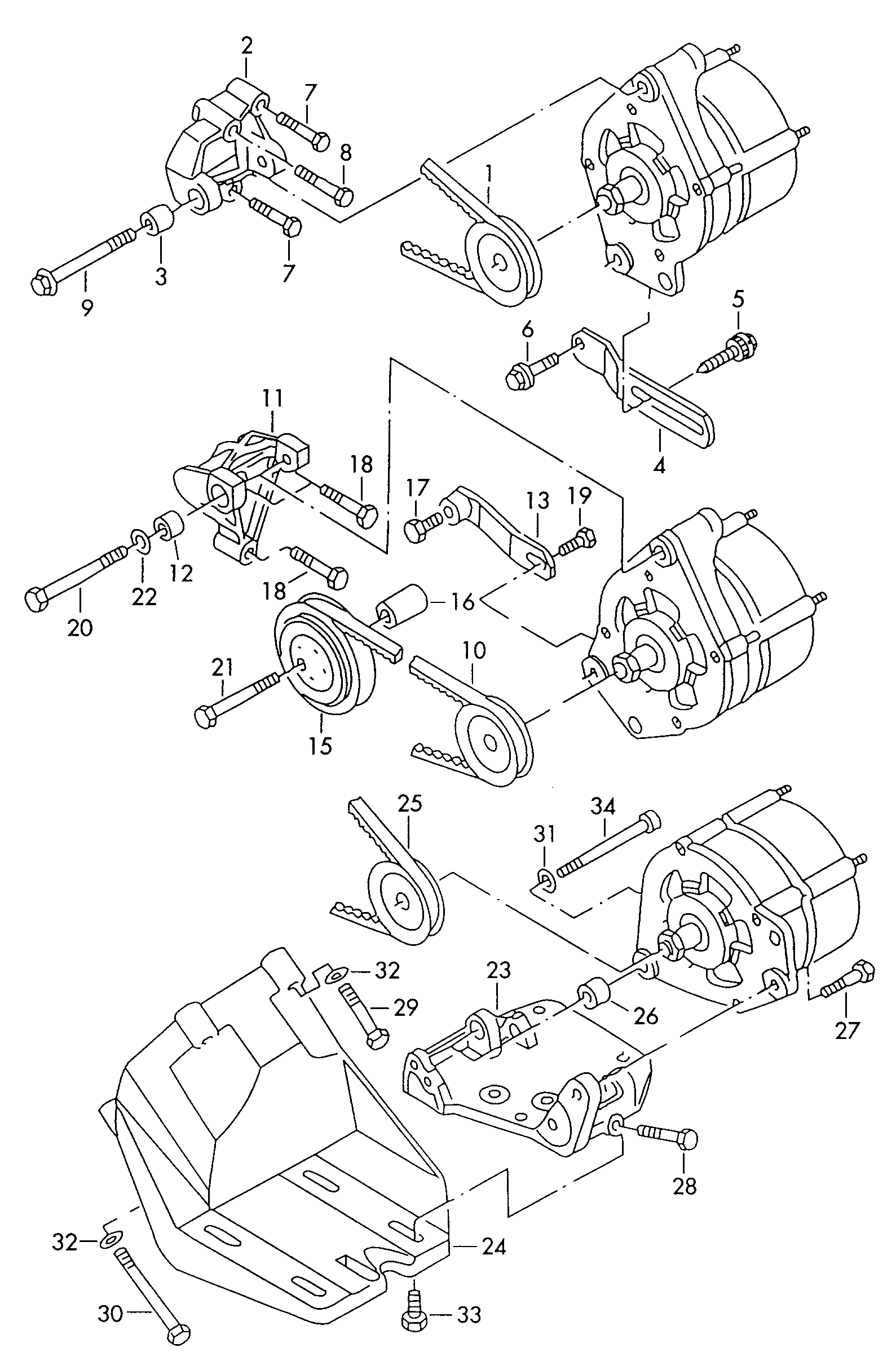 VW 074 903 138 - V-Belt onlydrive.pro