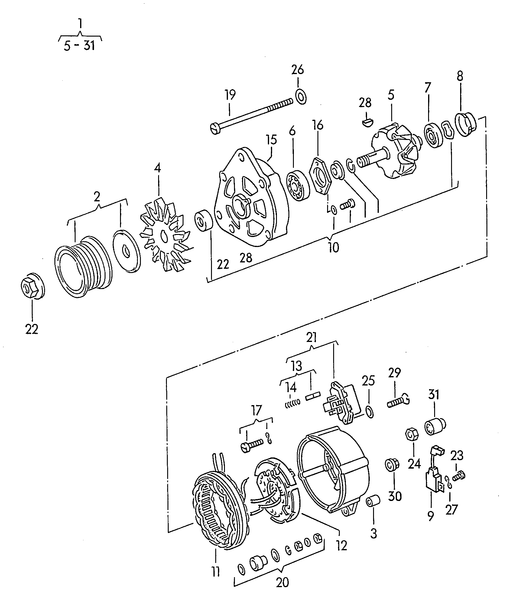 VAG 068903017NX - Alternator onlydrive.pro