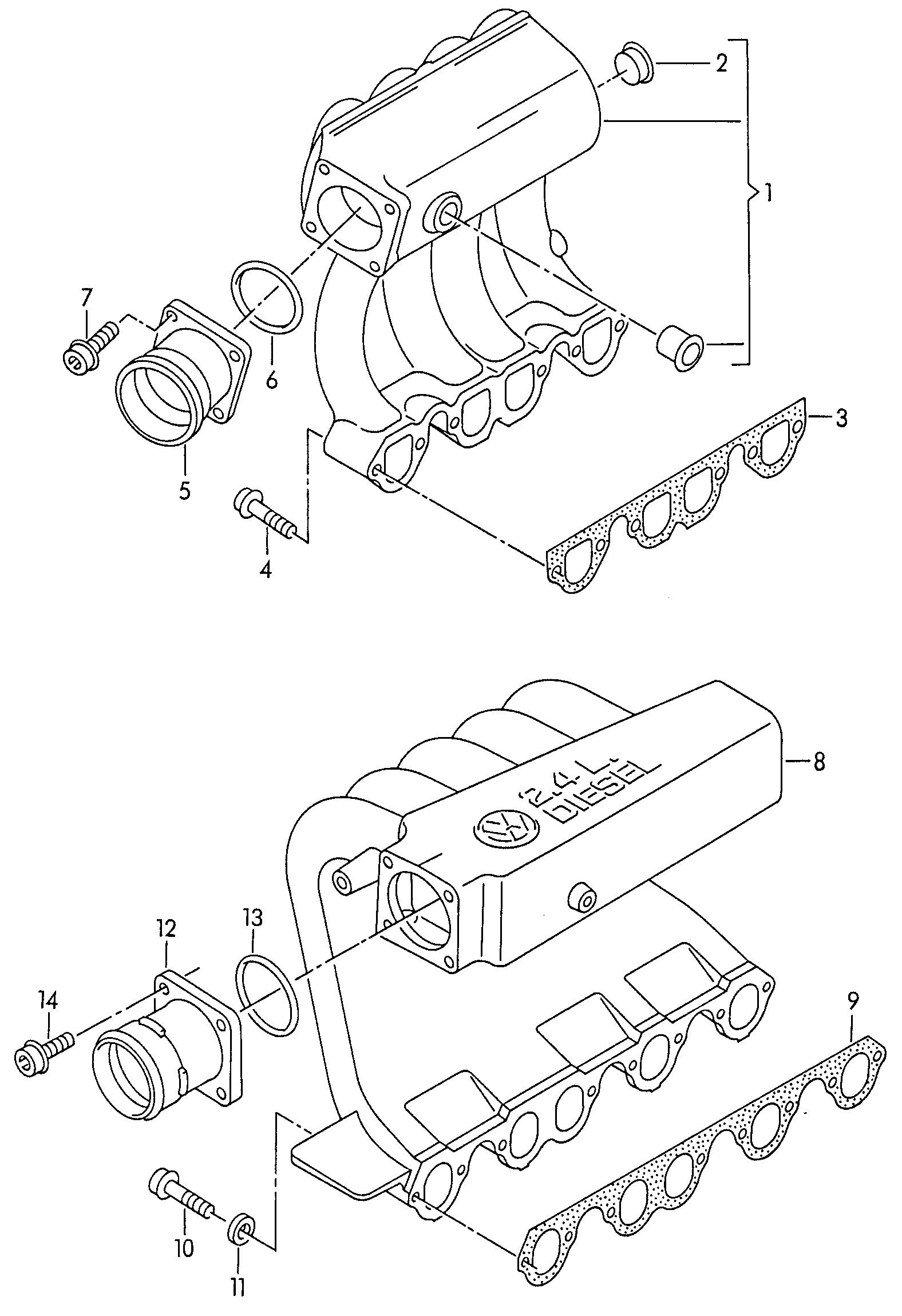 VW N  90073301 - Throttle body onlydrive.pro