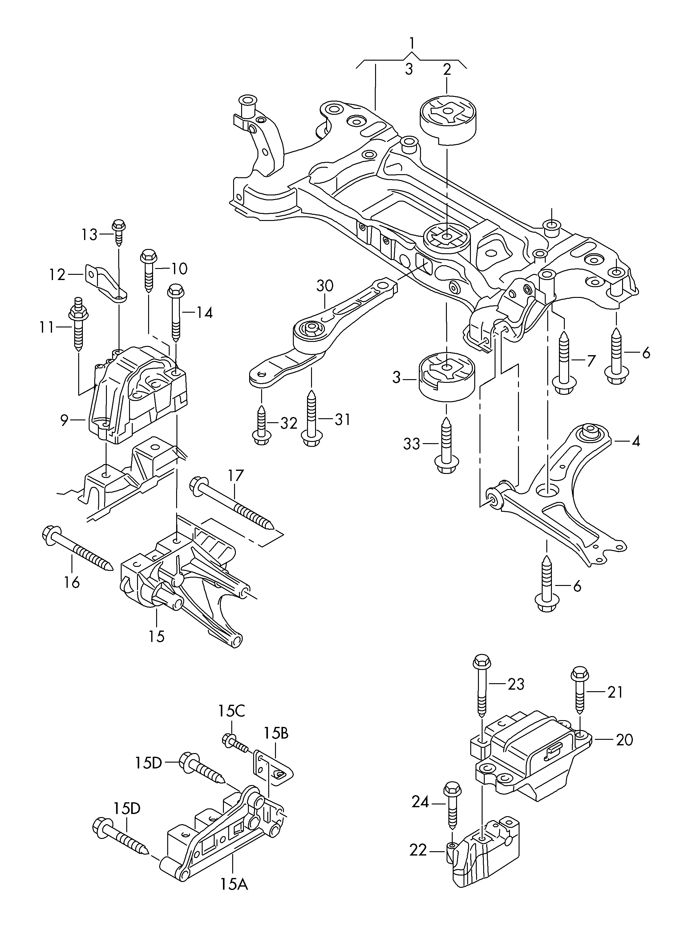 VAG 1K0199315B - Mounting, manual transmission onlydrive.pro