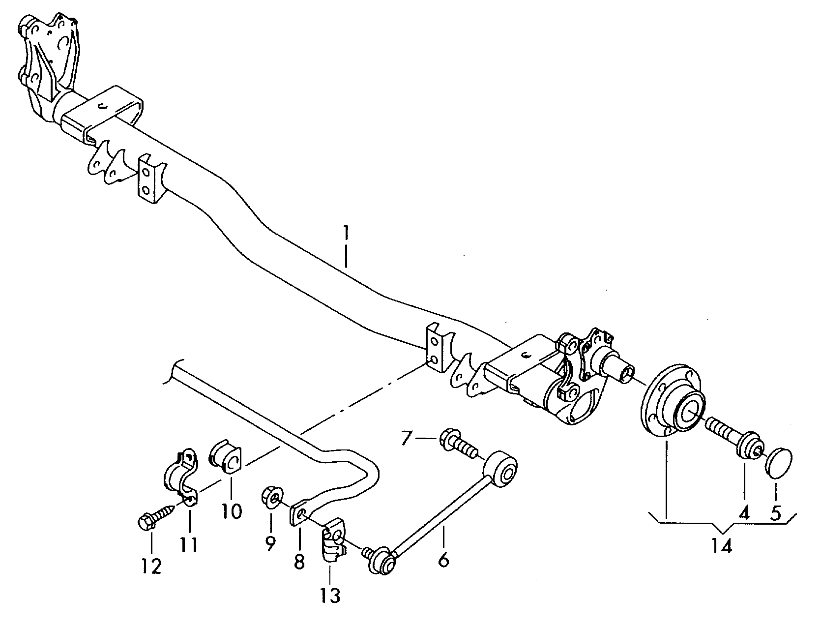 VAG 2K5 505 465 A - Rod / Strut, stabiliser onlydrive.pro