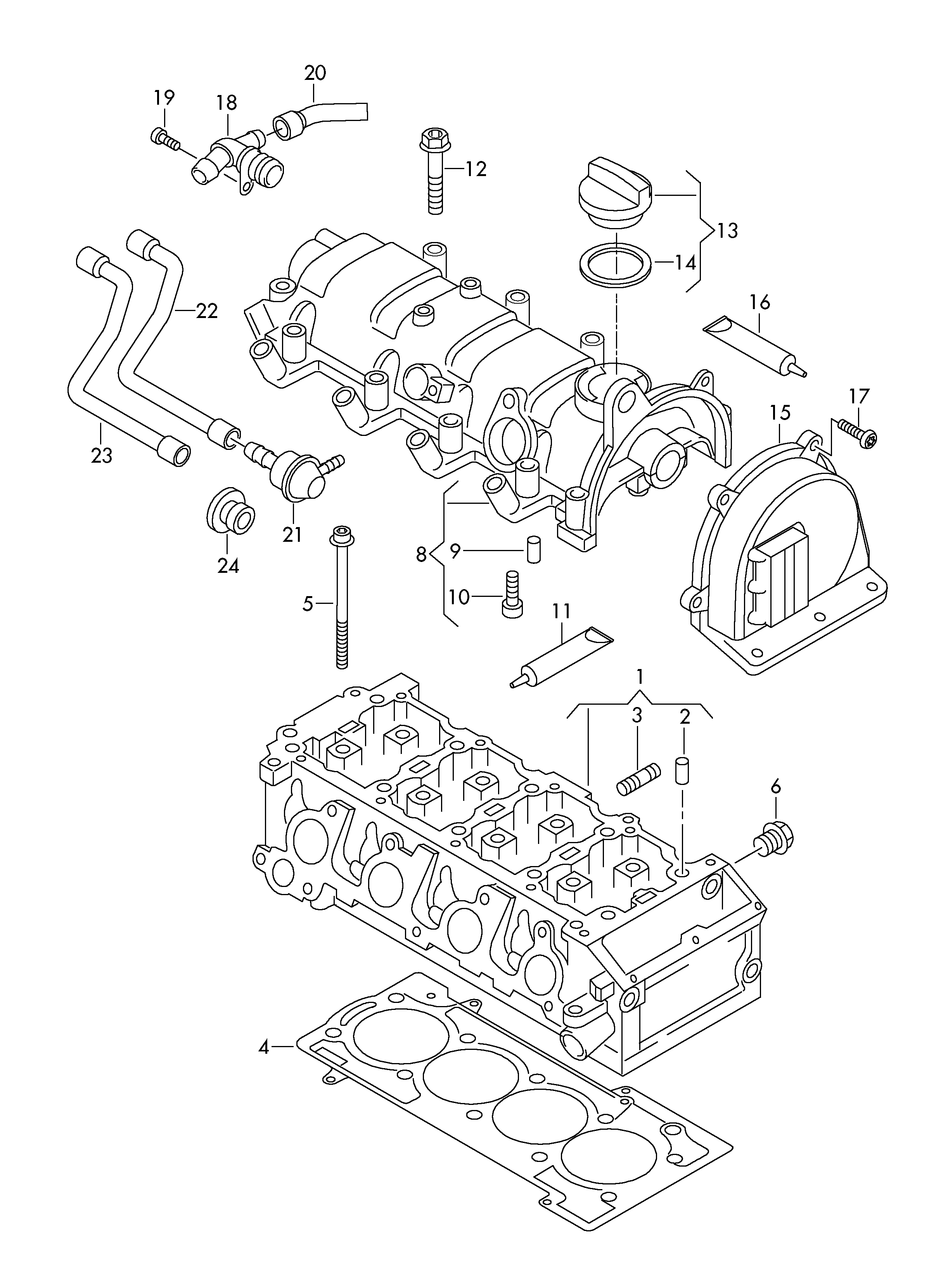 Seat 03F 103 483 A - Blīve, Motora bloka galvas vāks onlydrive.pro