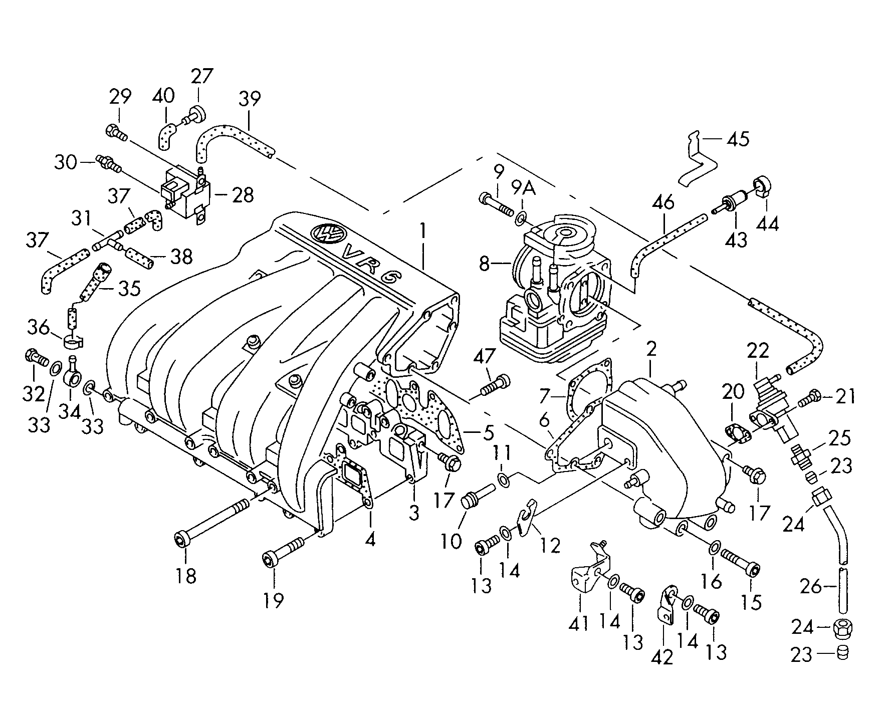 VAG 021 133 064A - Throttle body onlydrive.pro