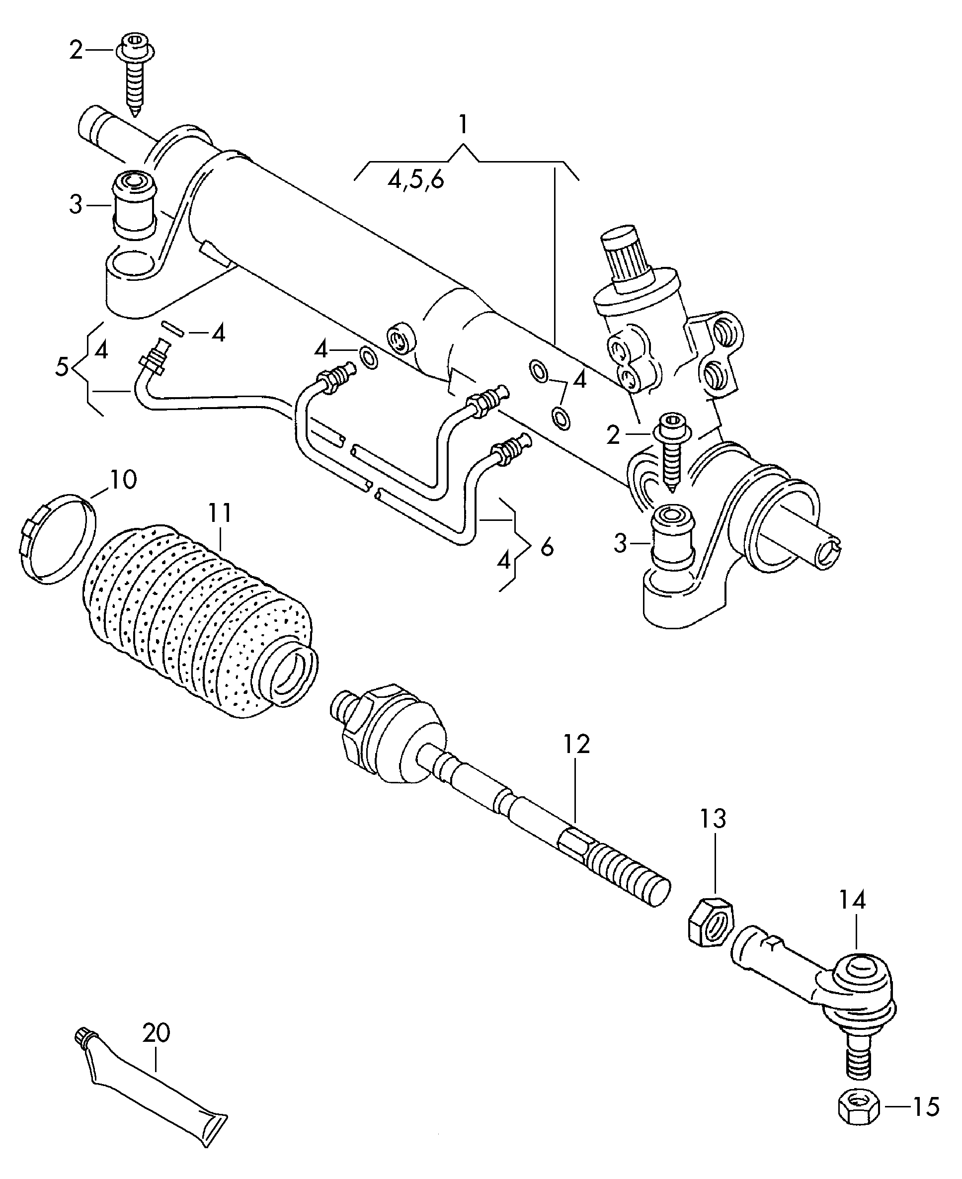 Skoda 701419810B - Inner Tie Rod, Axle Joint onlydrive.pro