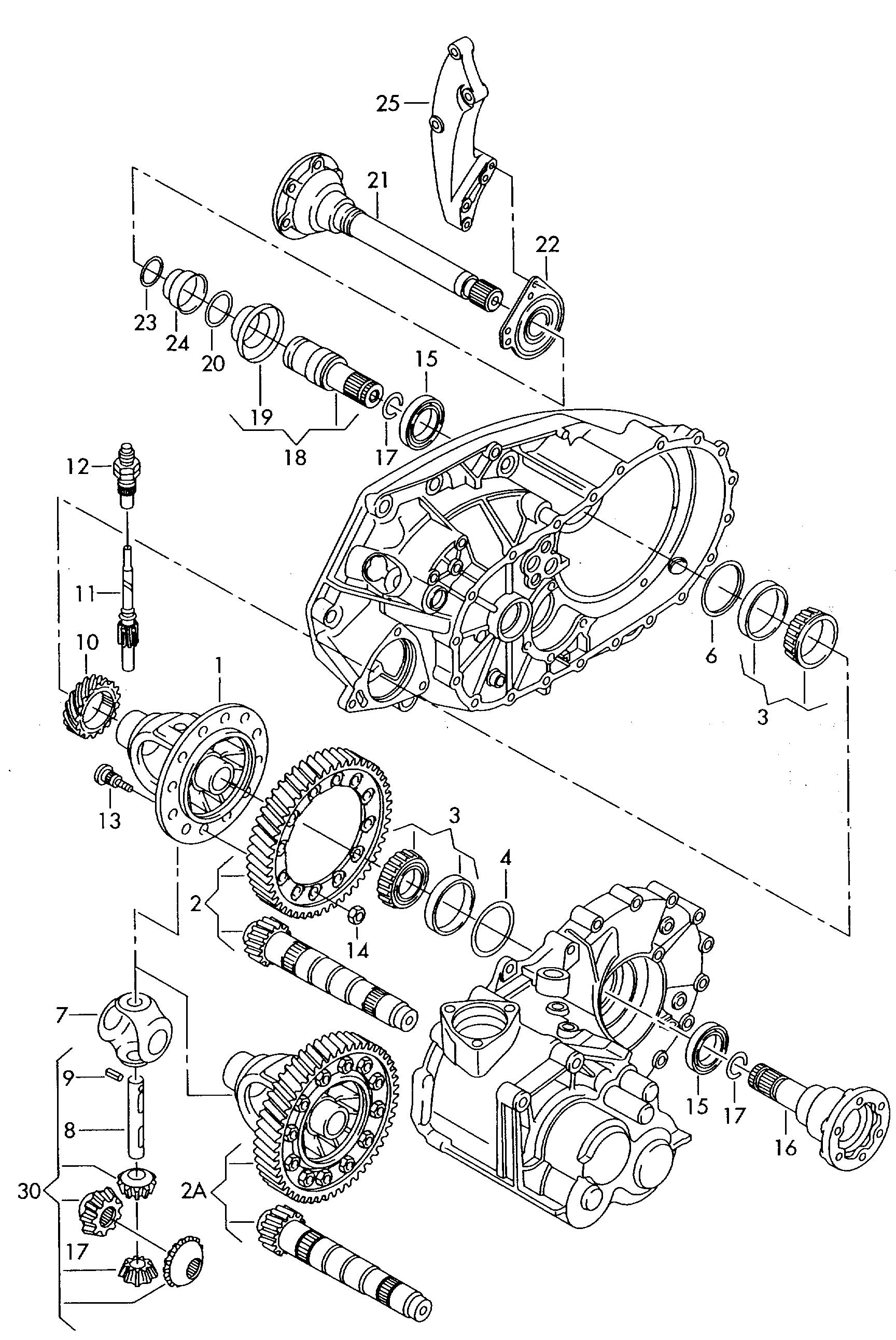 VW 02G409356C - Stub Axle, differential onlydrive.pro