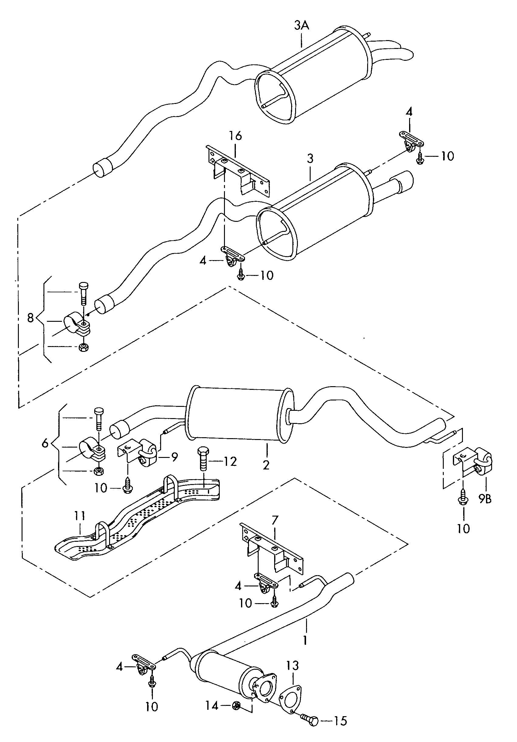 VW 701 253 144 B - Holding Bracket, silencer onlydrive.pro