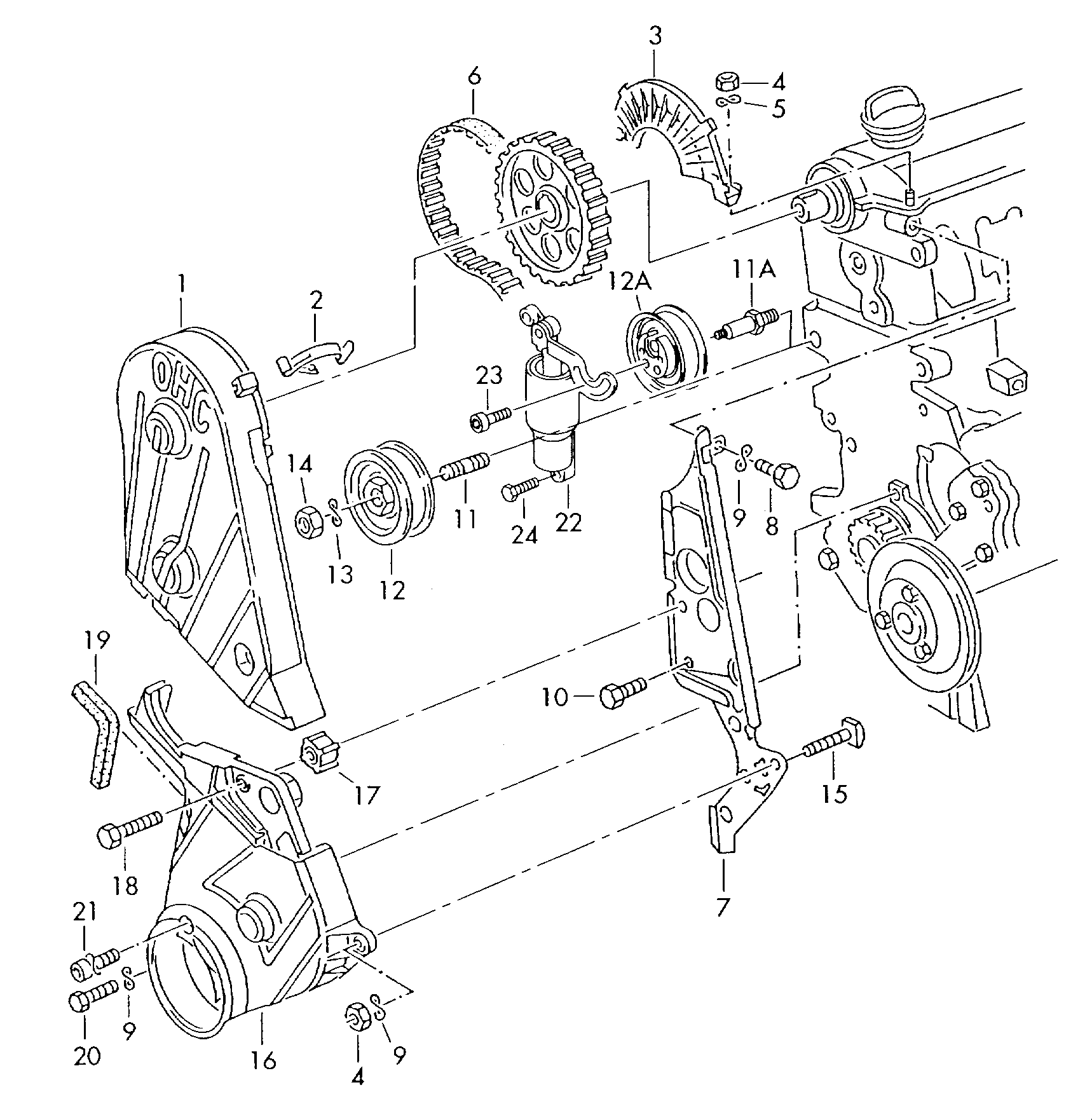 Seat 026 109 243 L - Натяжной ролик, зубчатый ремень ГРМ onlydrive.pro