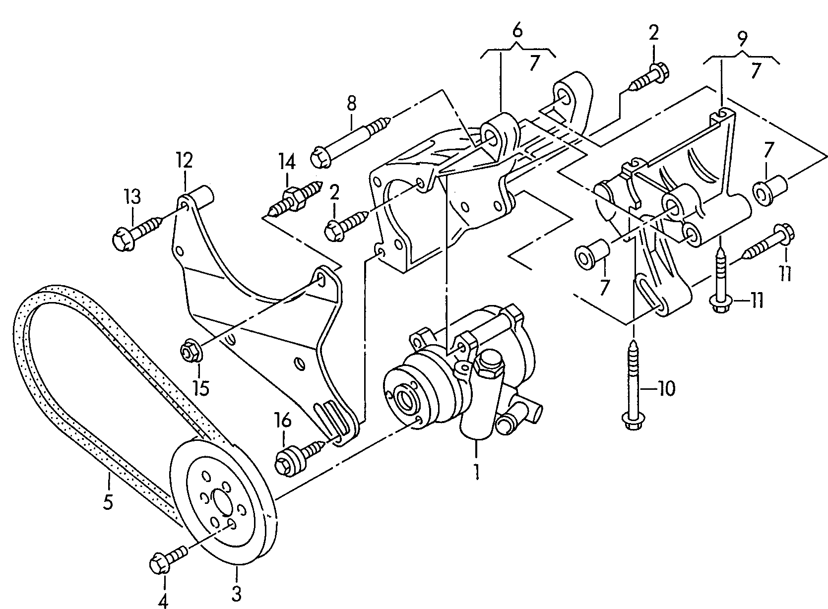 Seat 6K0 422 154 - Hidrosūknis, Stūres iekārta onlydrive.pro