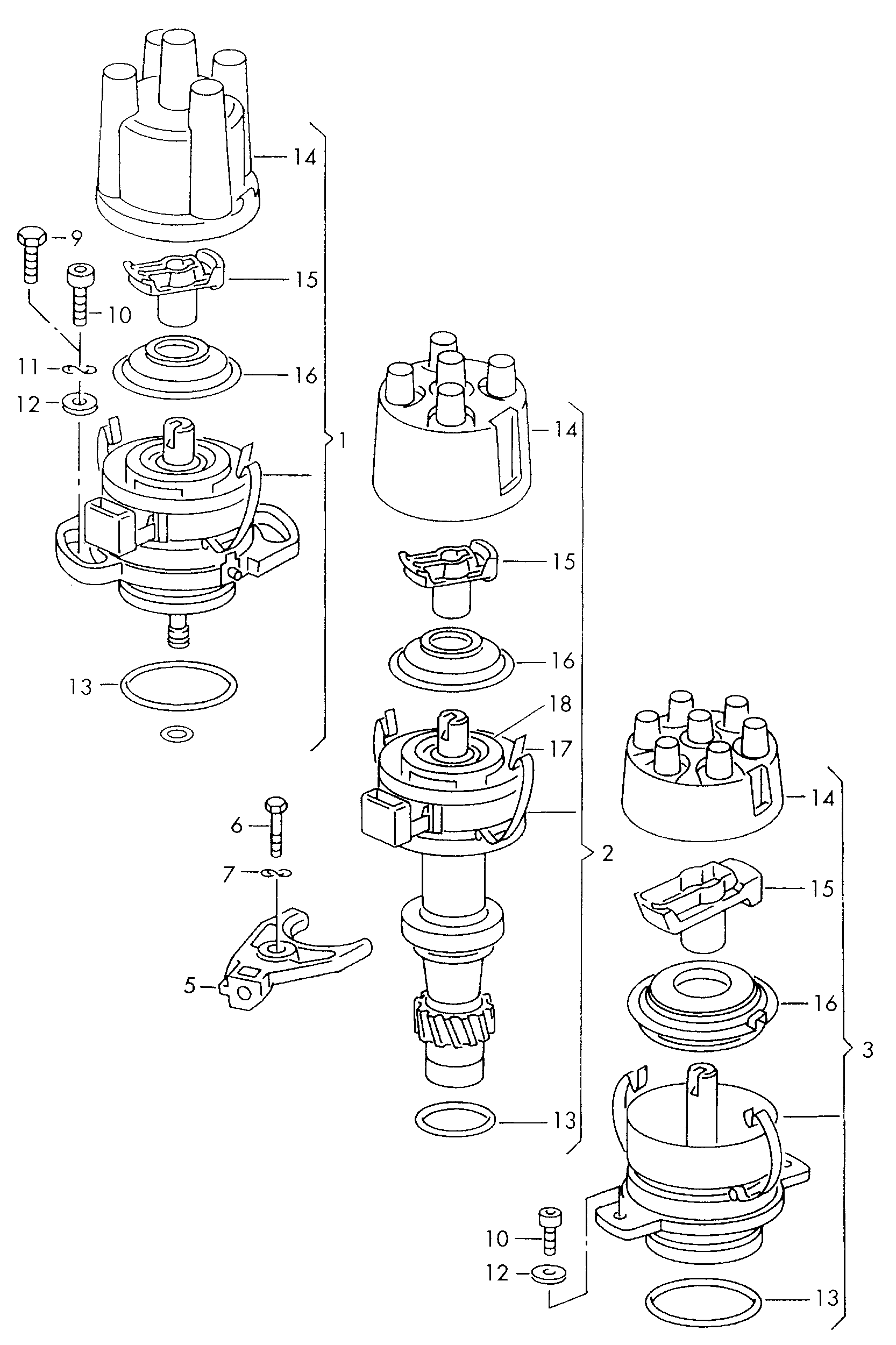 Skoda 052 905 225 C - Rotor, distributor onlydrive.pro