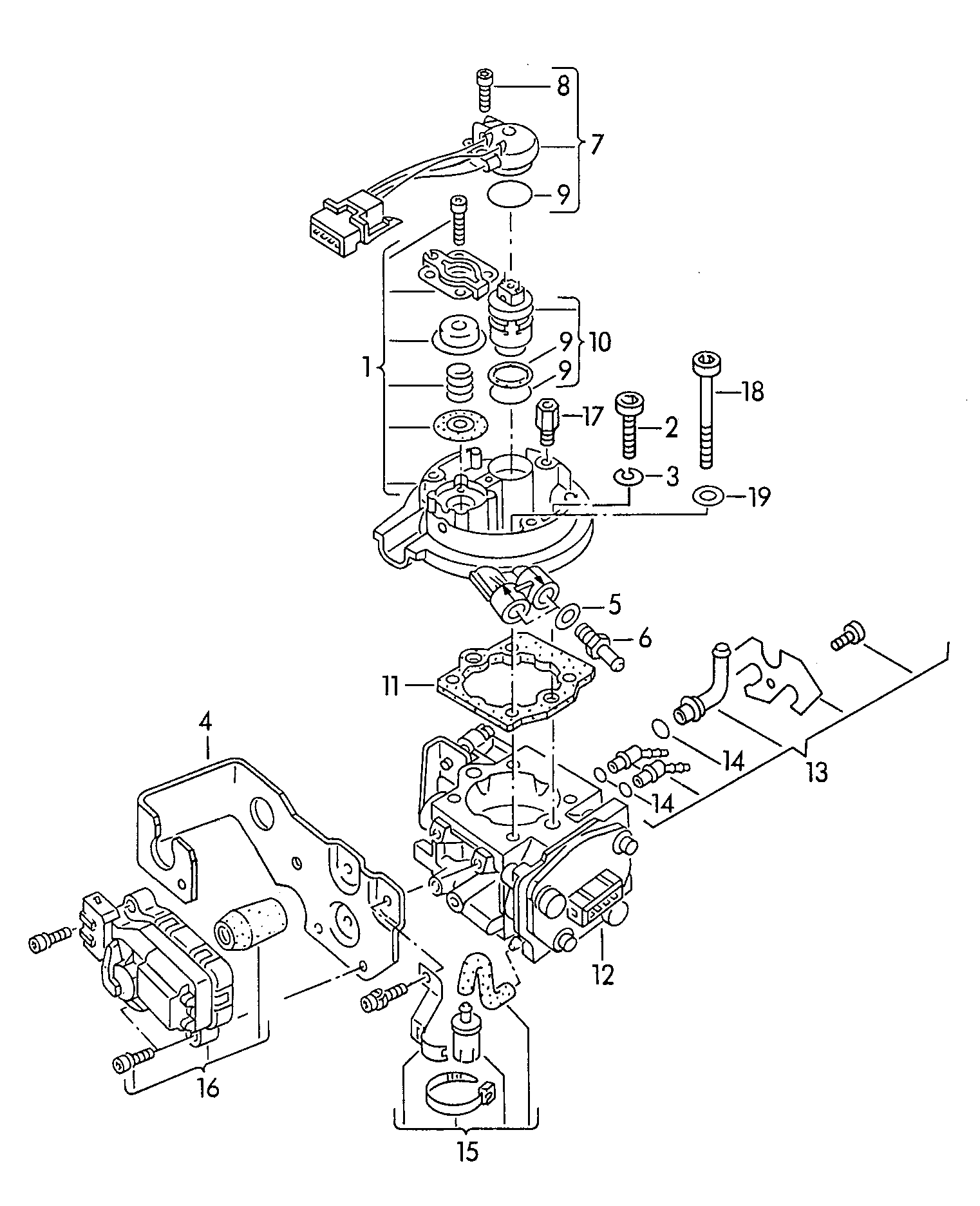 Seat 048 133 031 - Devējs, Droseļvārsta stāvoklis onlydrive.pro