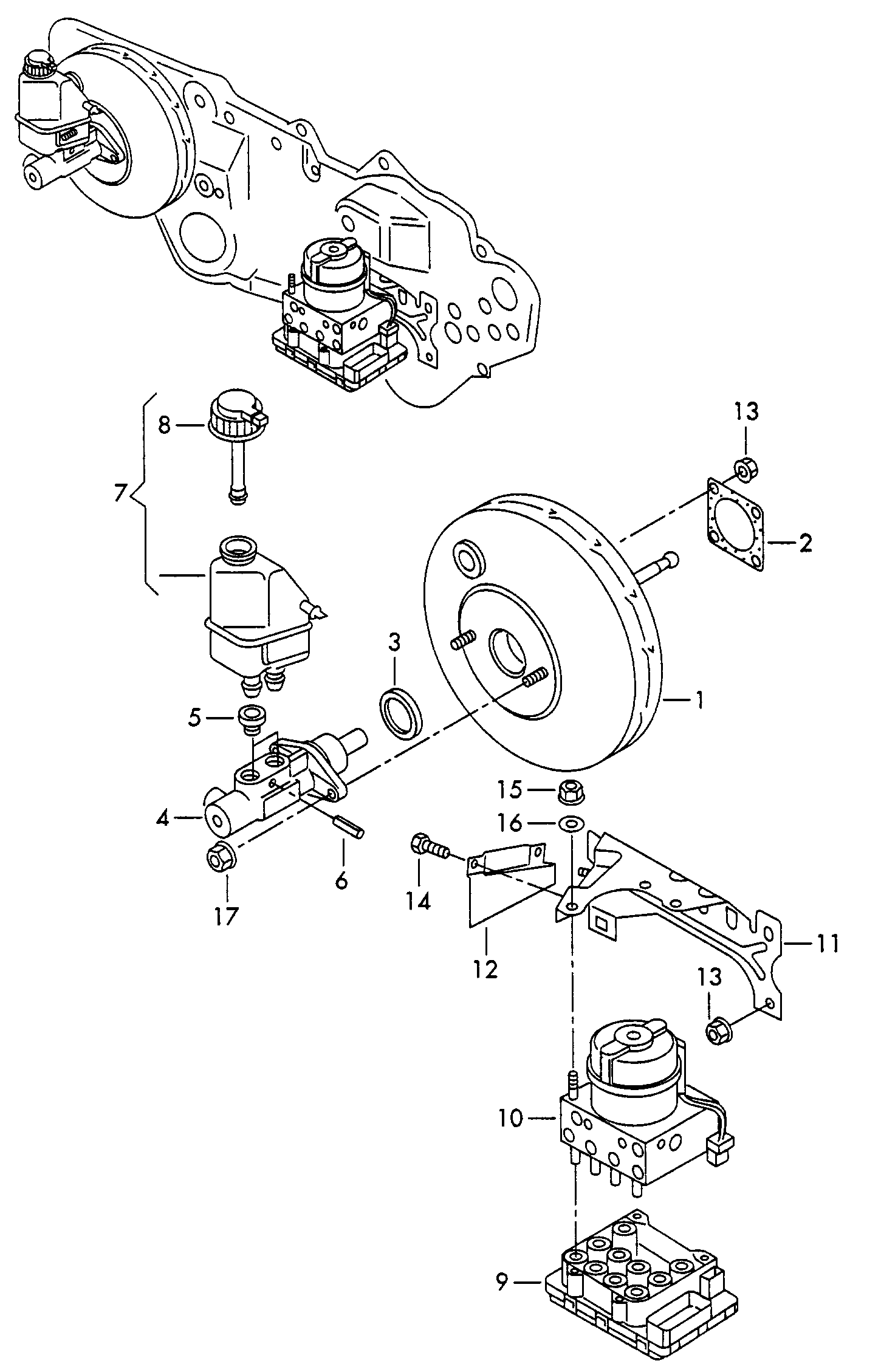 VAG 1H2612161 - Brake Booster onlydrive.pro