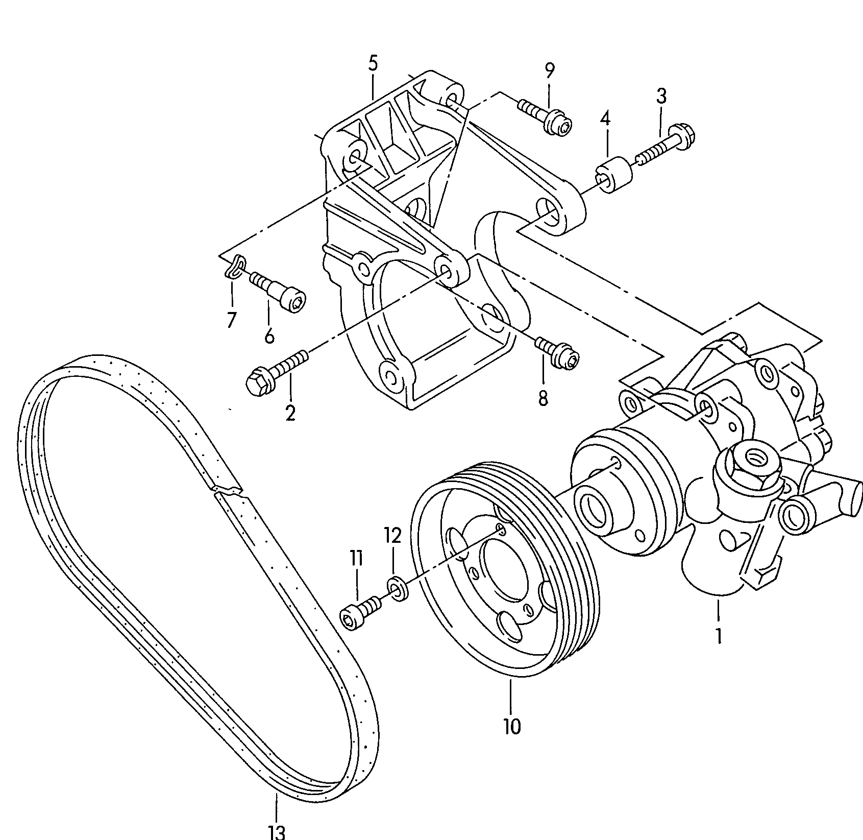 VW 7M0 145 157 MX - Hydrauliikkapumppu, ohjaus onlydrive.pro