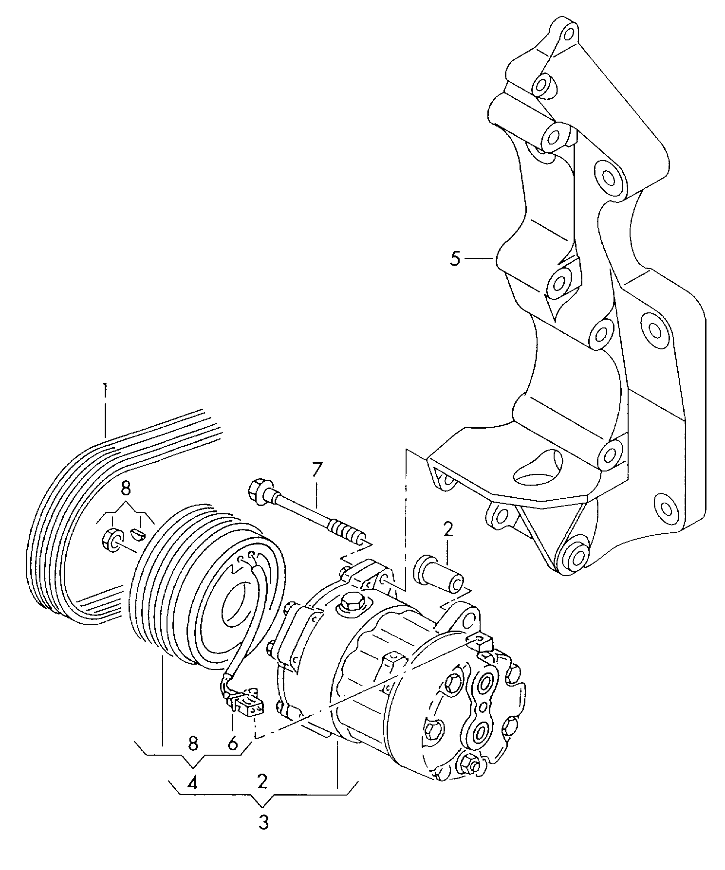 Seat 06A 260 849 C - Ķīļrievu siksna onlydrive.pro