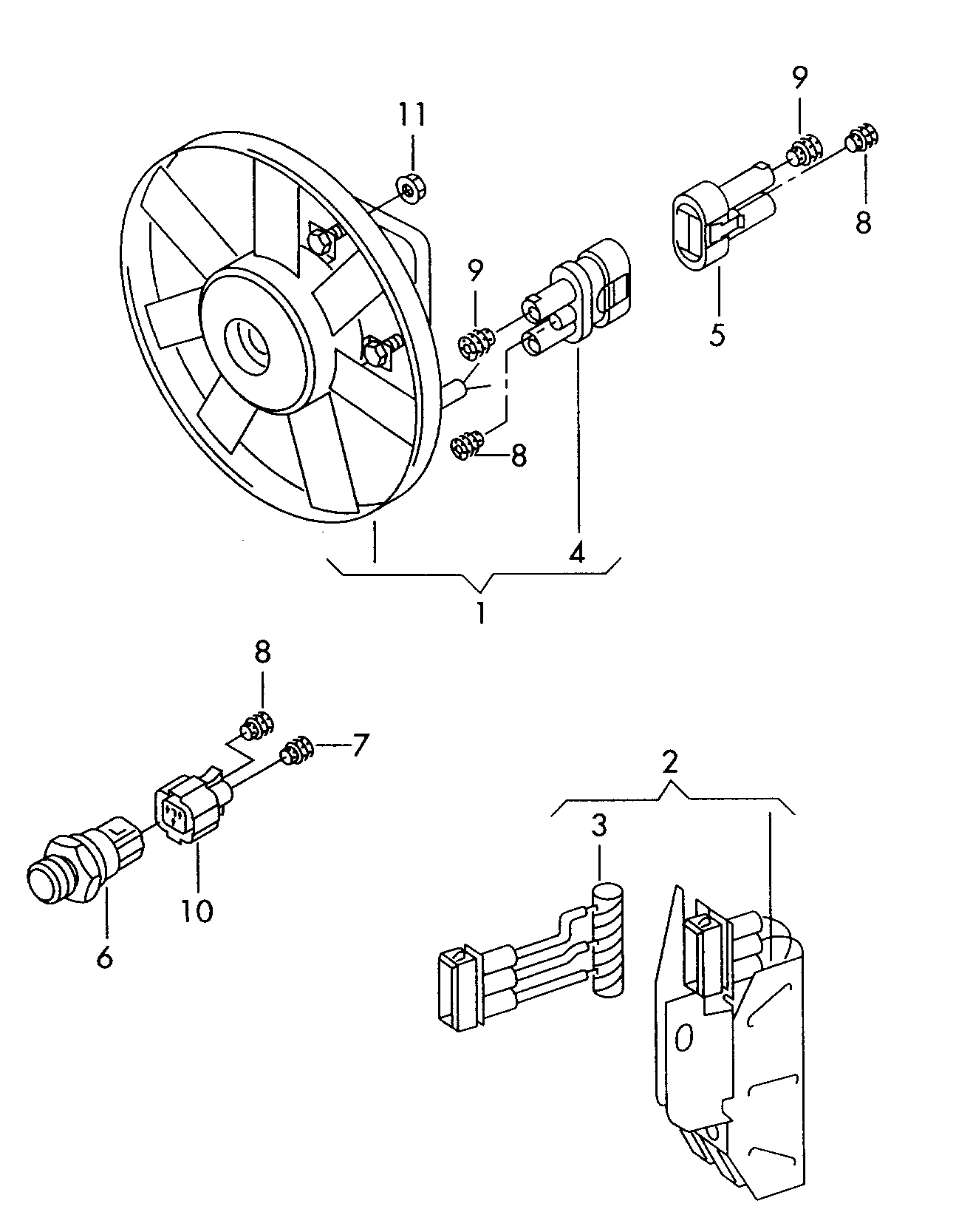 Seat 1H0 959 481 B - Temperatūros jungiklis, radiatoriaus ventiliatorius onlydrive.pro