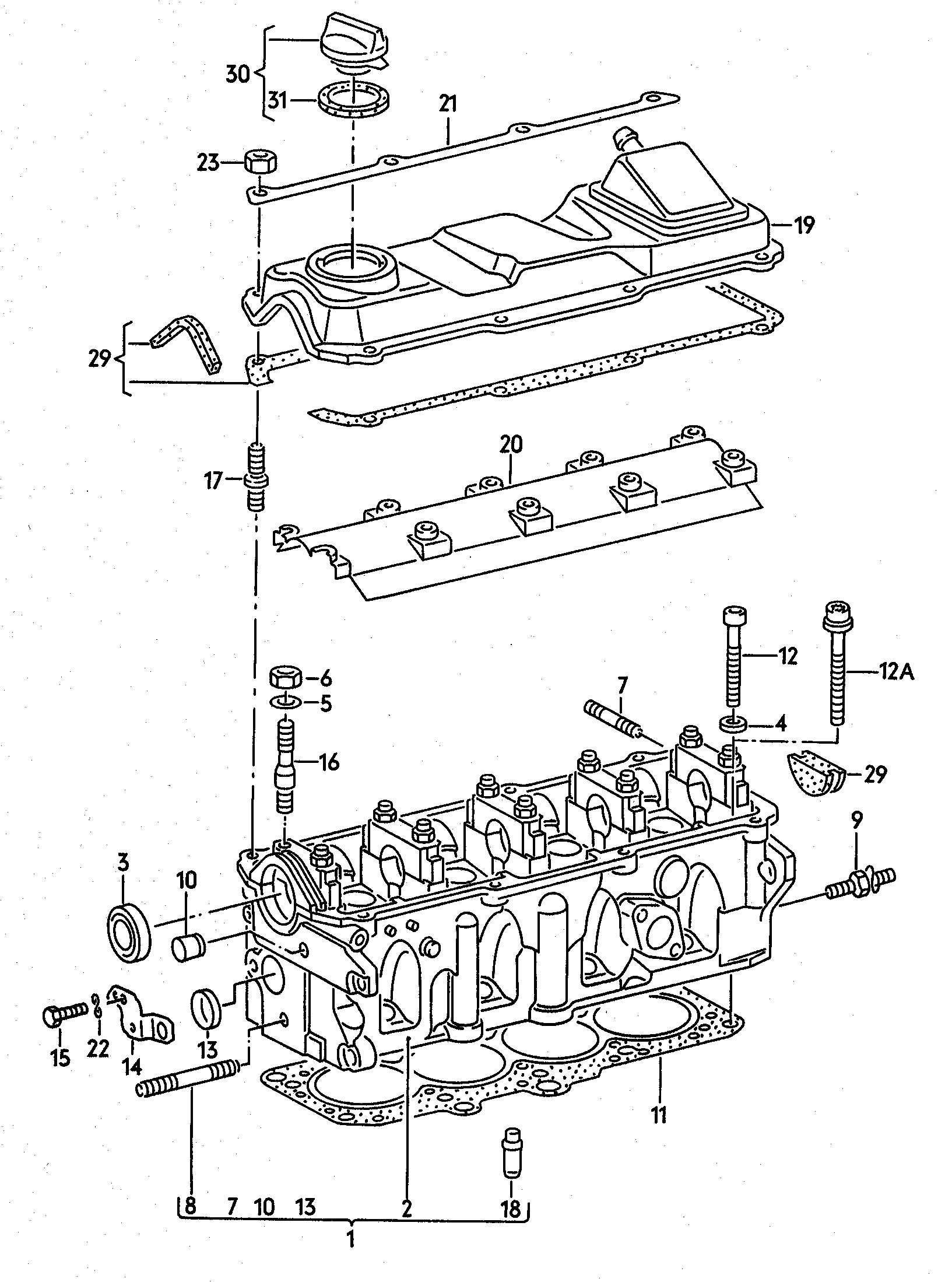 VW 06A 103 485 F - Sealing Cap, oil filling port onlydrive.pro