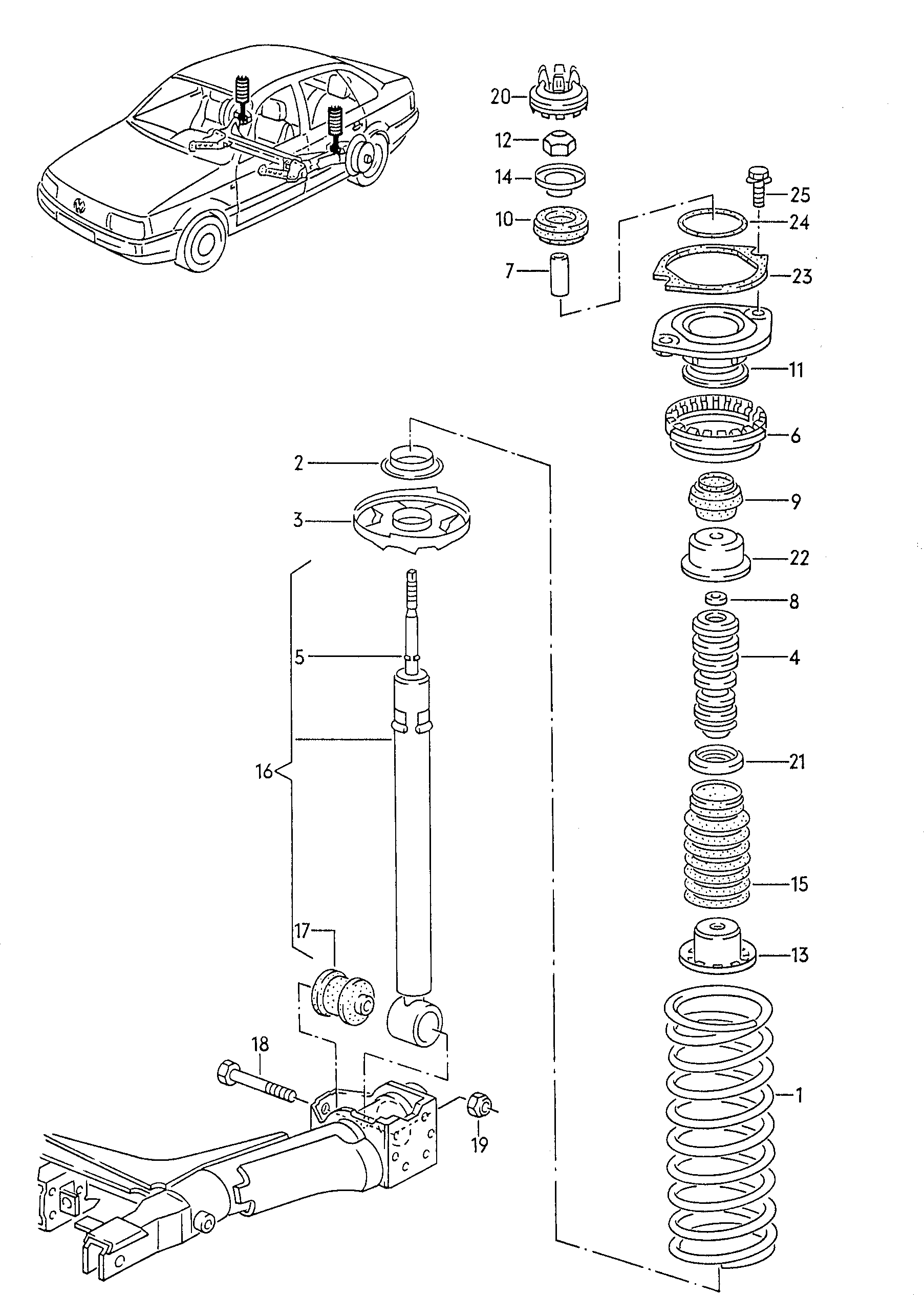 Seat 357 513 425 - Aizsargvāciņš / Putekļusargs, Amortizators onlydrive.pro