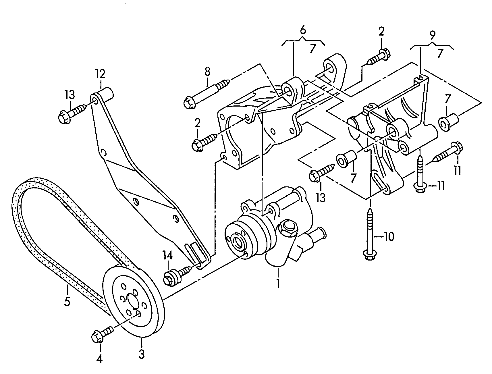 Seat 028145157DX - Гидравлический насос, рулевое управление, ГУР onlydrive.pro