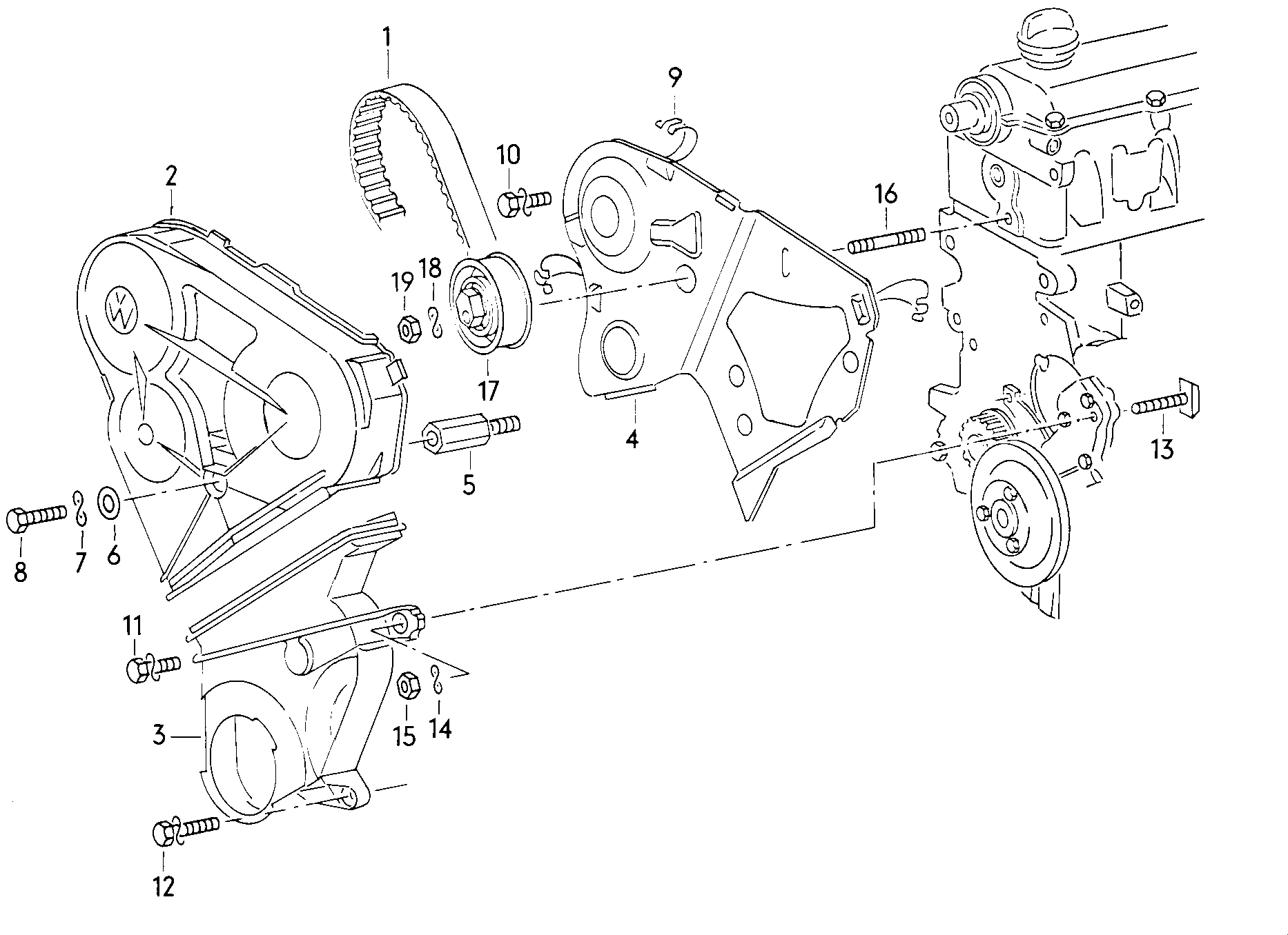 Seat 068 109 243 F - Натяжной ролик, зубчатый ремень ГРМ onlydrive.pro