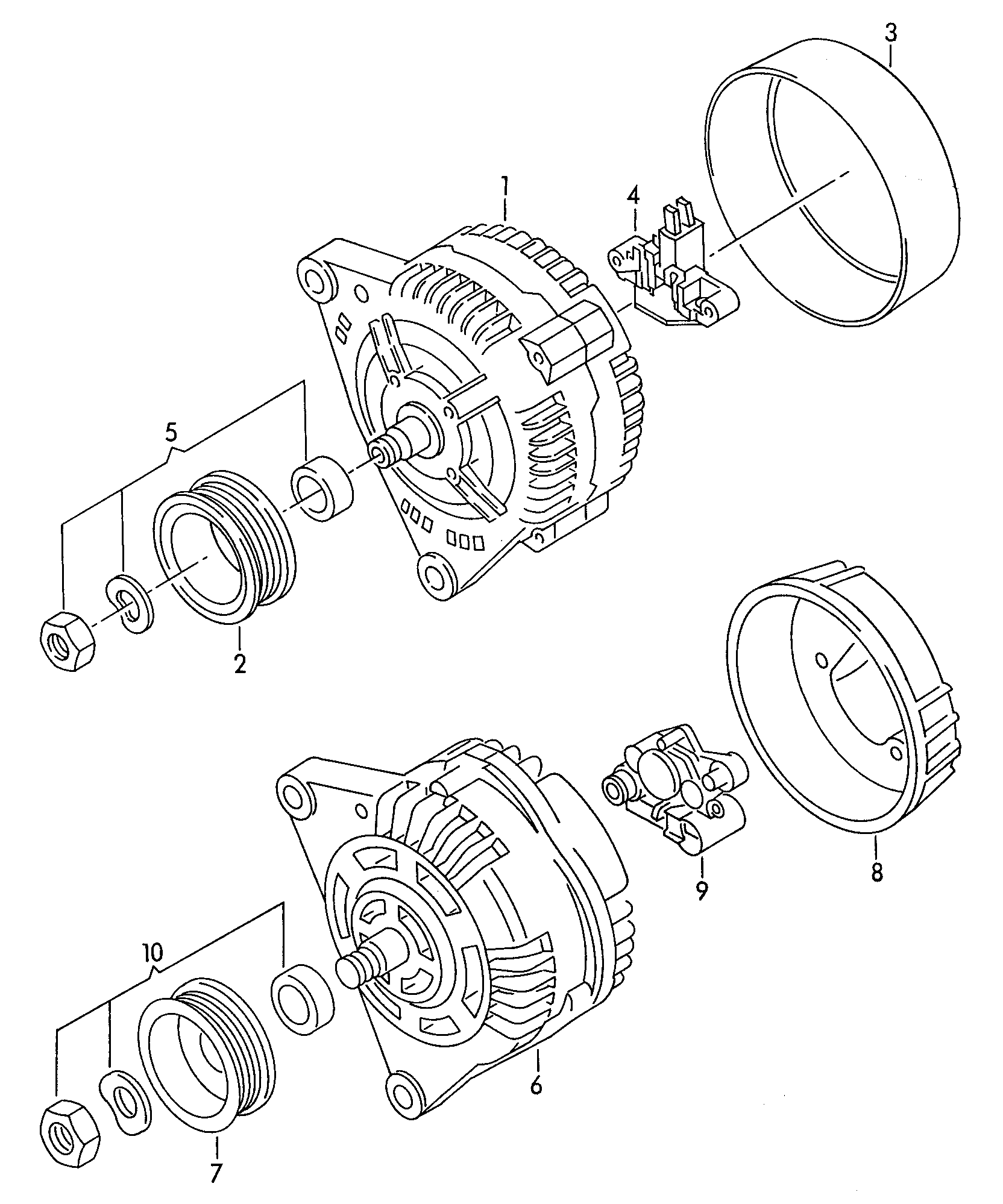 VW 028 903 018 X - Kintamosios srovės generatorius onlydrive.pro