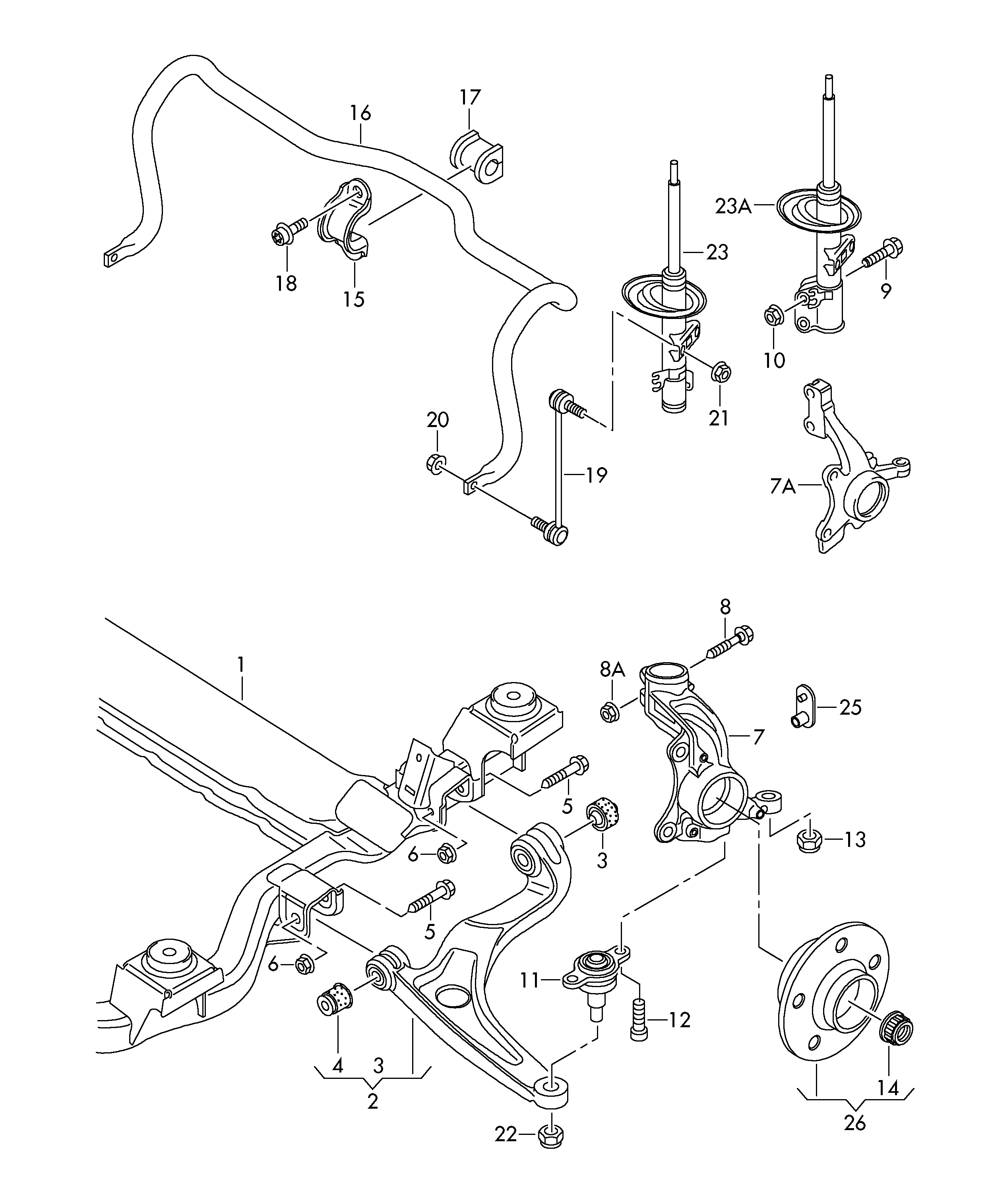 Skoda N   905 278 03 - Repair Kit, wheel suspension onlydrive.pro