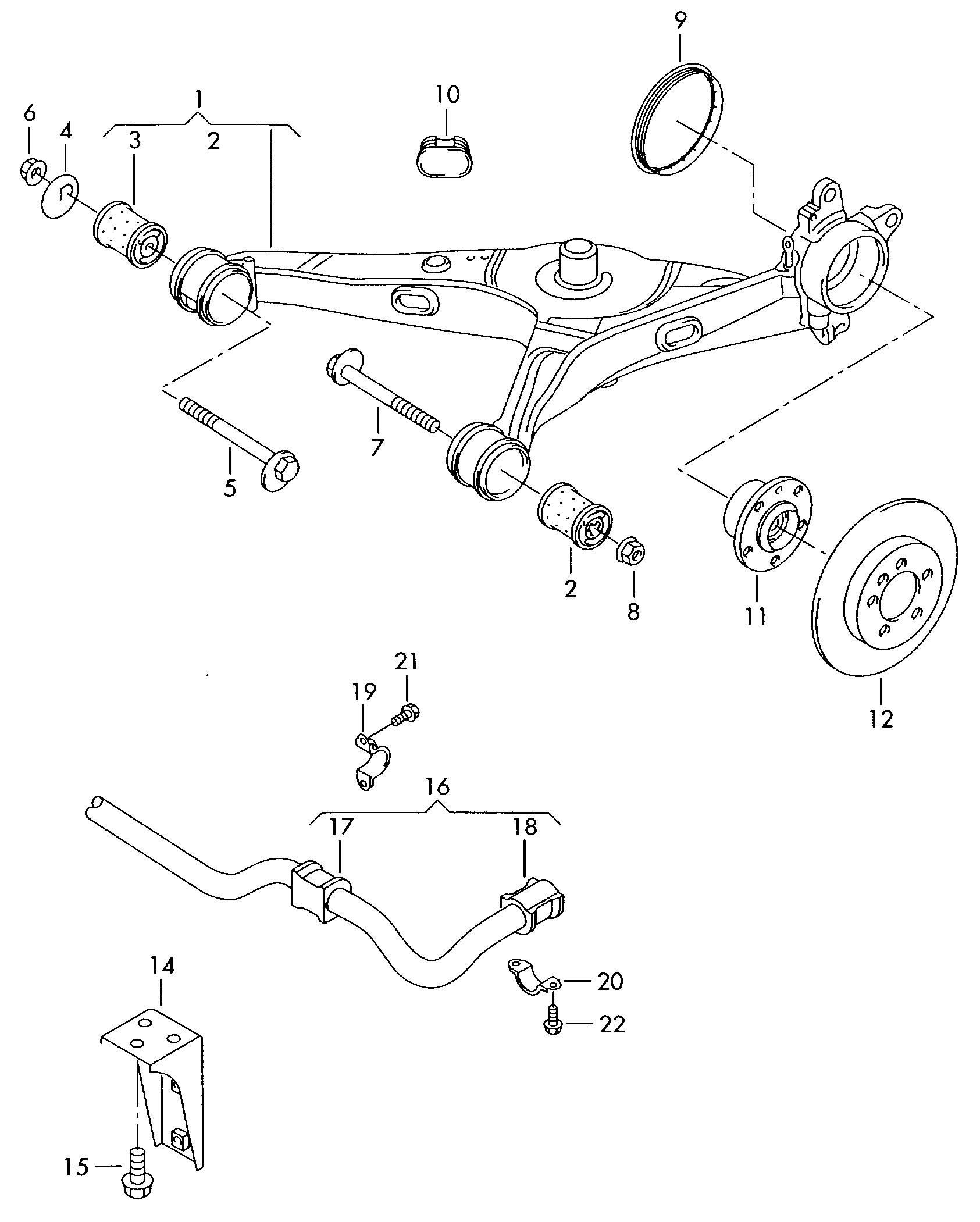 VAG N   102 403 04 - Repair Kit, wheel suspension onlydrive.pro