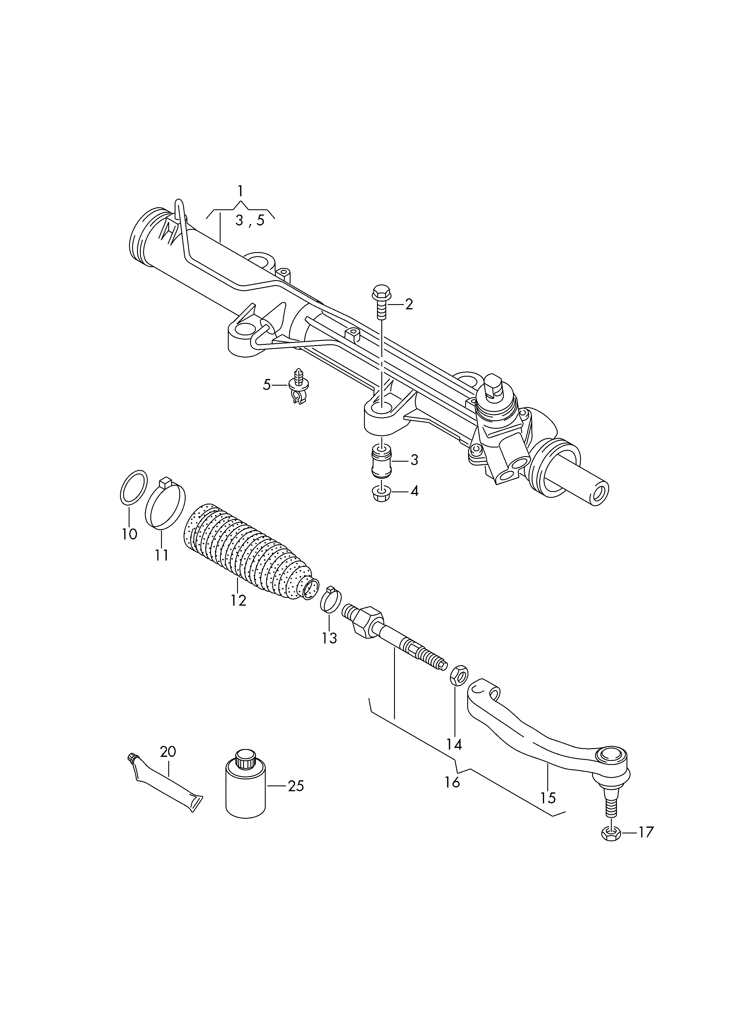 VW 7E0419803 - Tie Rod onlydrive.pro