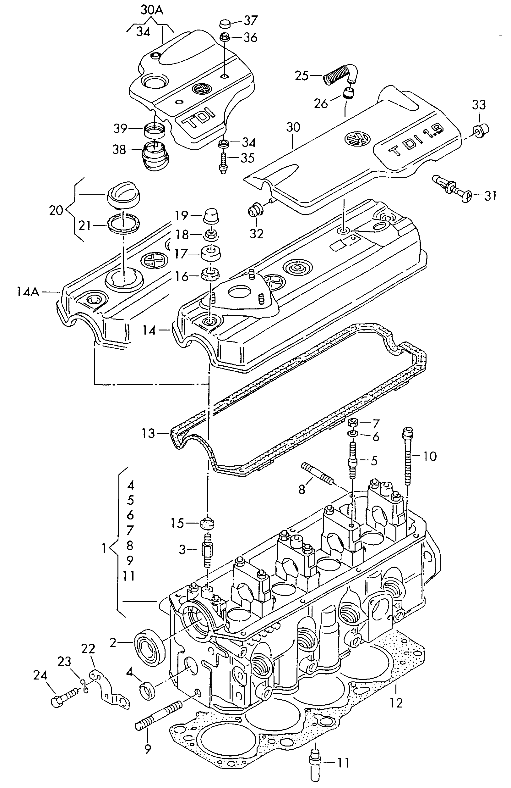 Seat 028103351D - Cylinder Head onlydrive.pro