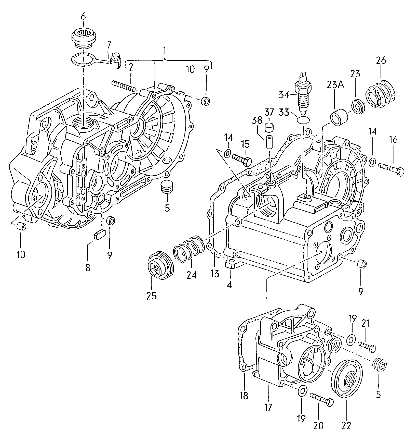 Seat 020 301 227D - Shaft Seal, manual transmission onlydrive.pro