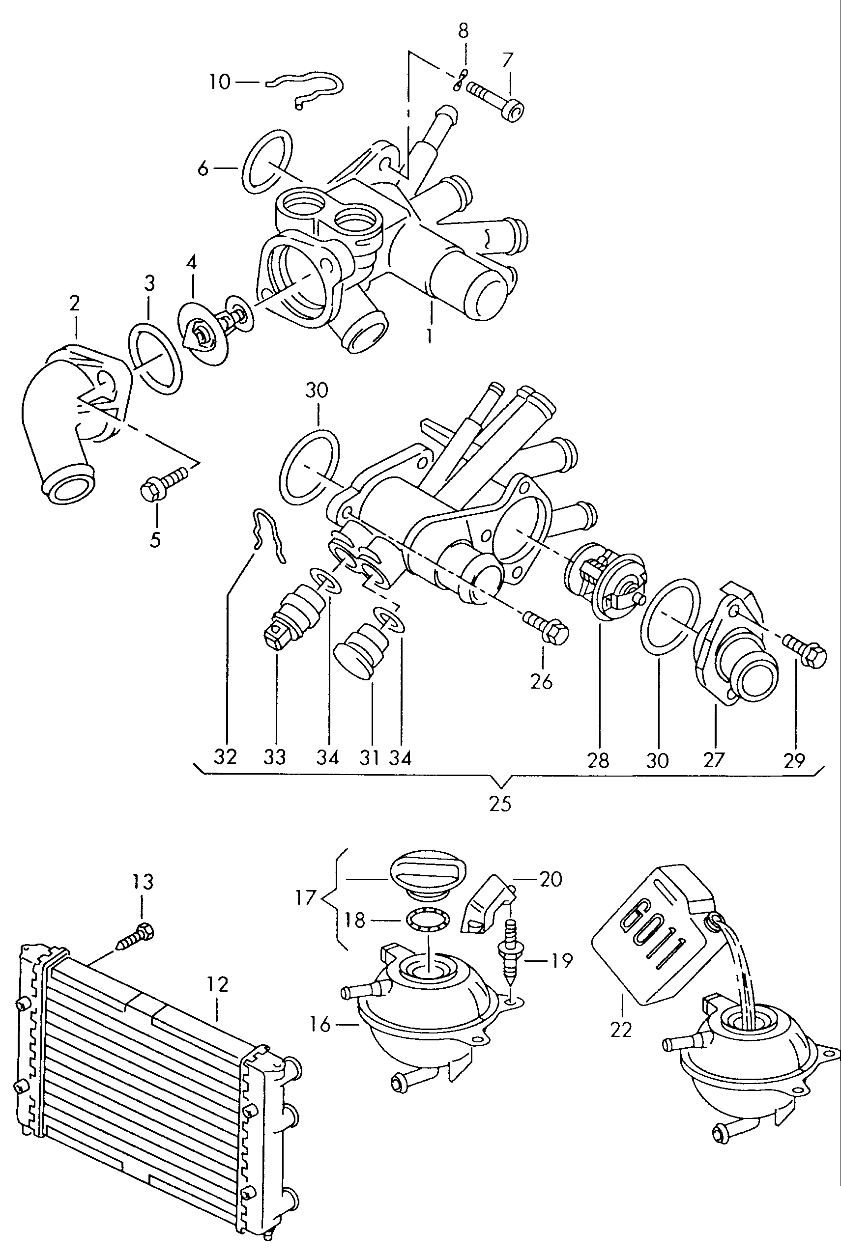 Seat 030 121 113 - Termostats, Dzesēšanas šķidrums onlydrive.pro