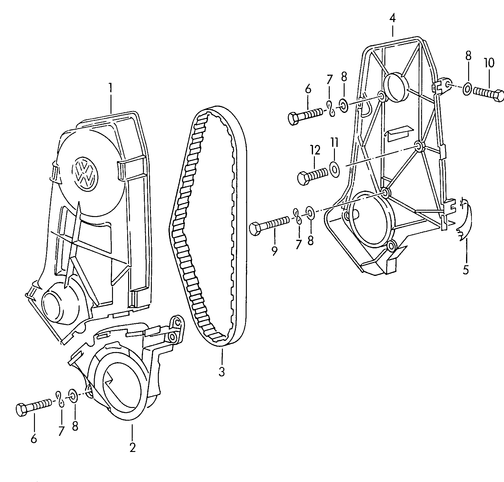 VW 030109119A - Timing Belt onlydrive.pro