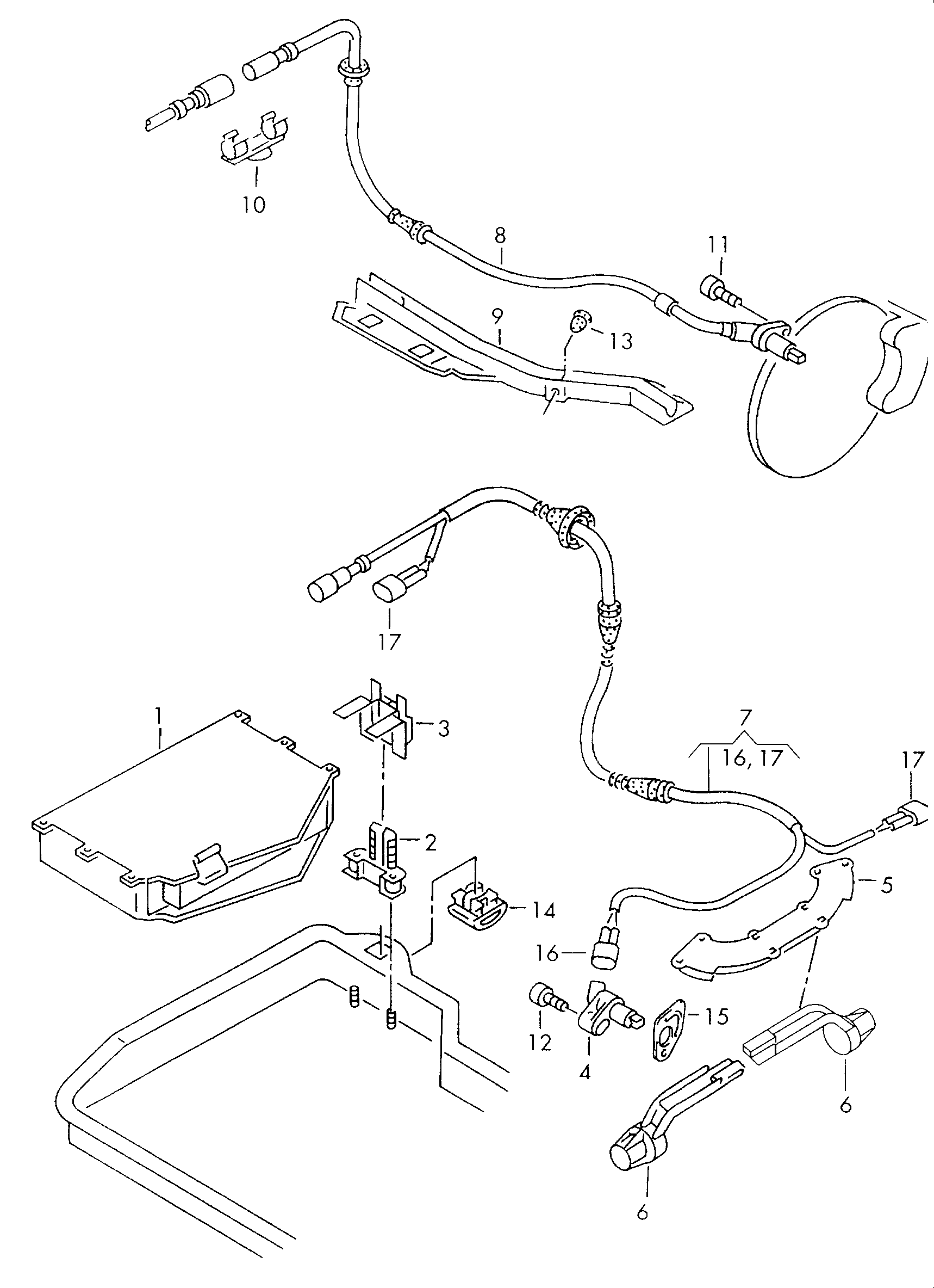 VW 1J0 927 803 - Sensor, wheel speed onlydrive.pro