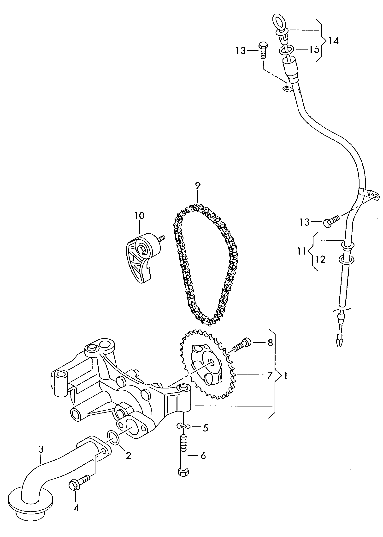 Seat 06A 115 130 B - Grandinės įtempiklis, alyvos siurblio pavara onlydrive.pro