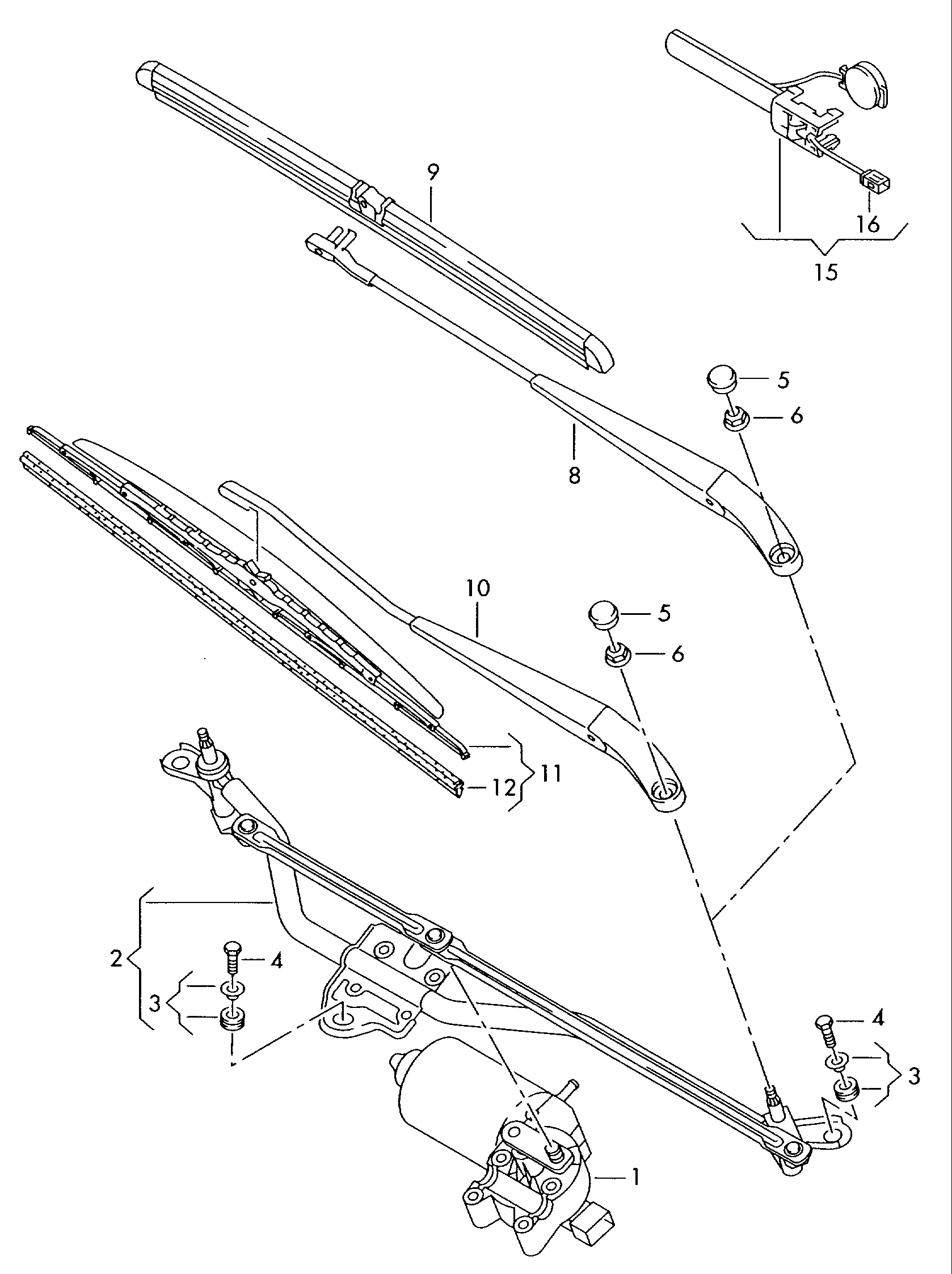 VW 7H1 955 425 F - Wiper Blade onlydrive.pro