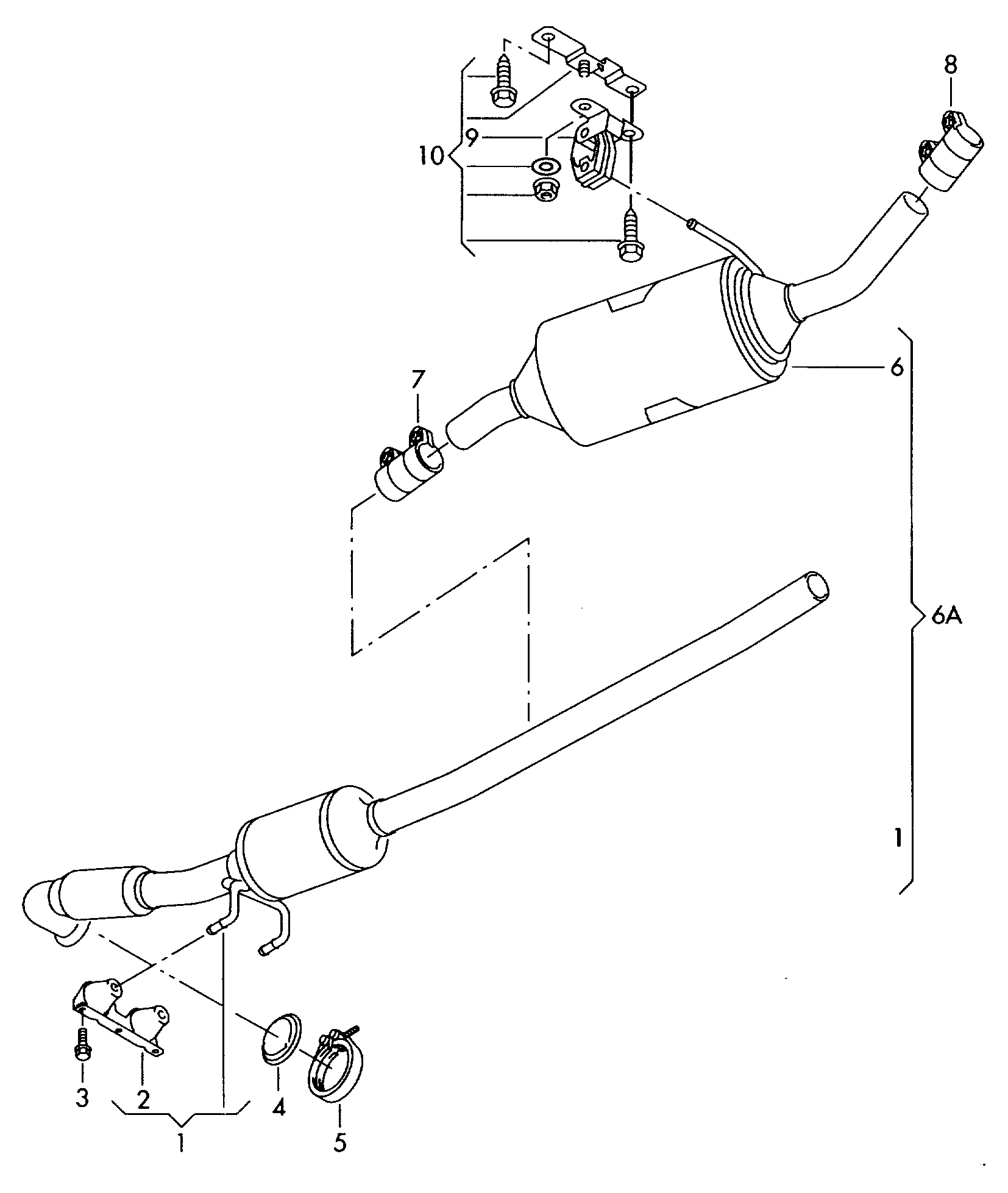 VW 7H0253144 - Holding Bracket, silencer onlydrive.pro