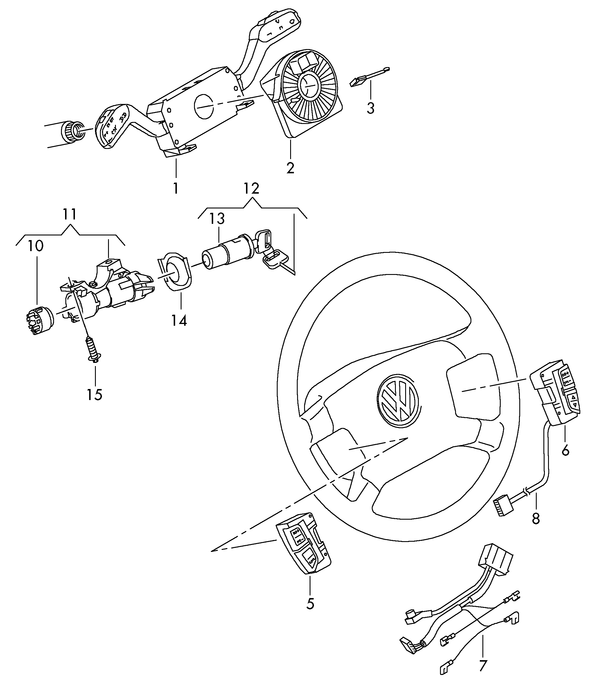 VW 4B0 905 849 - Ignition / Starter Switch onlydrive.pro