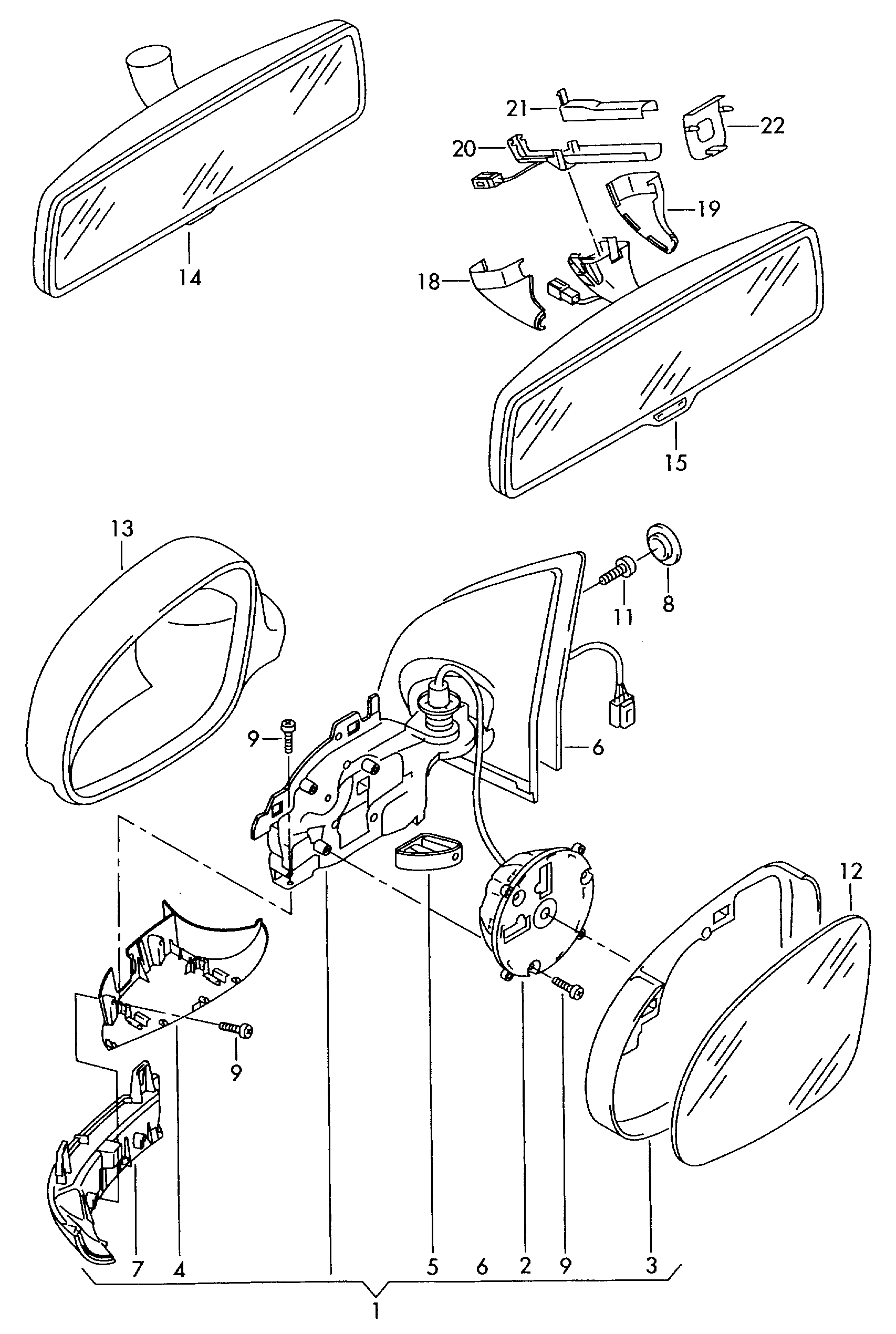 Seat 1K0 857 537 - Cover, housing, outside mirror onlydrive.pro