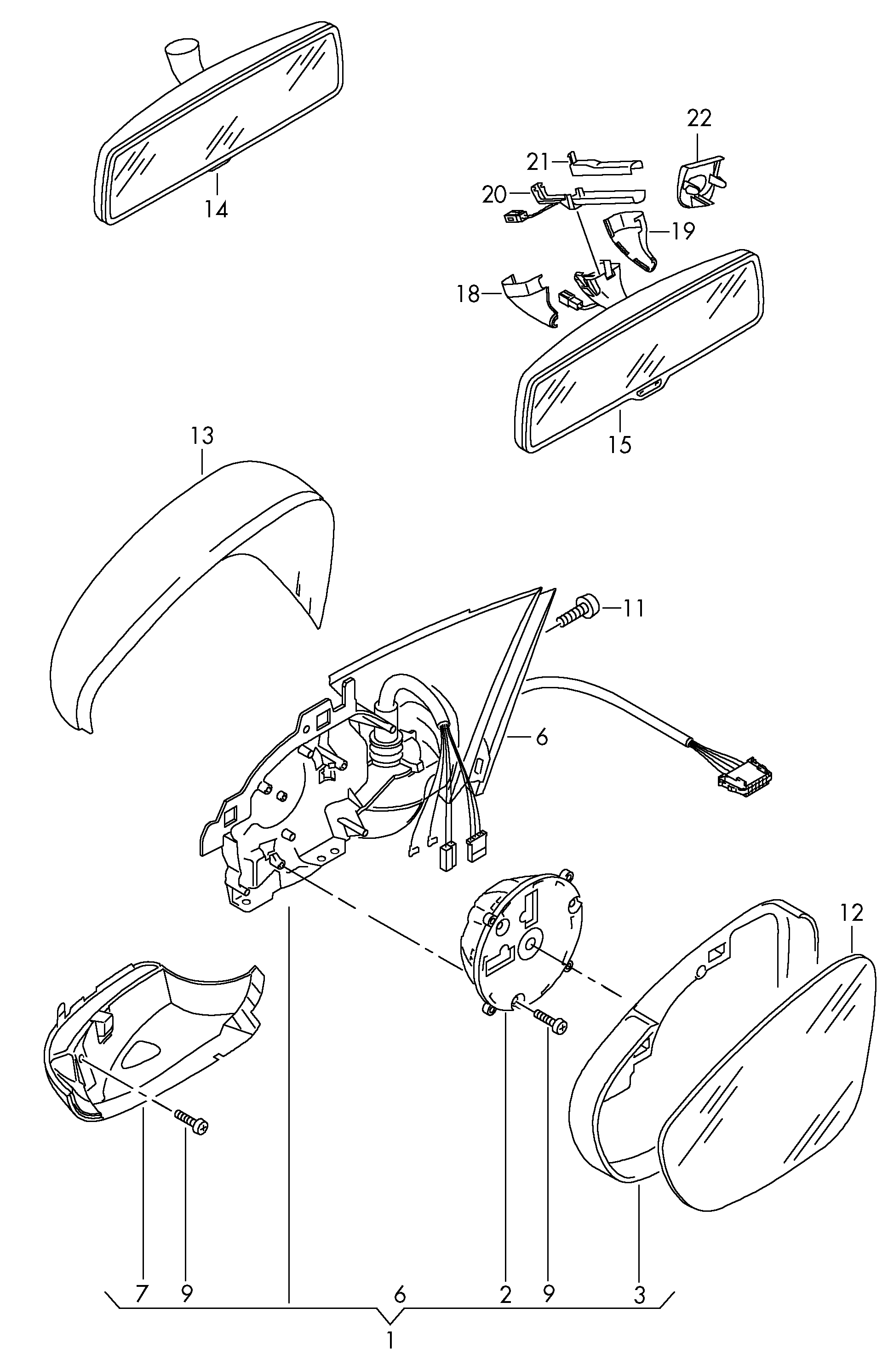 VW 5K0 857 521 - Veidrodėlio stiklas, išorinis veidrodėlis onlydrive.pro