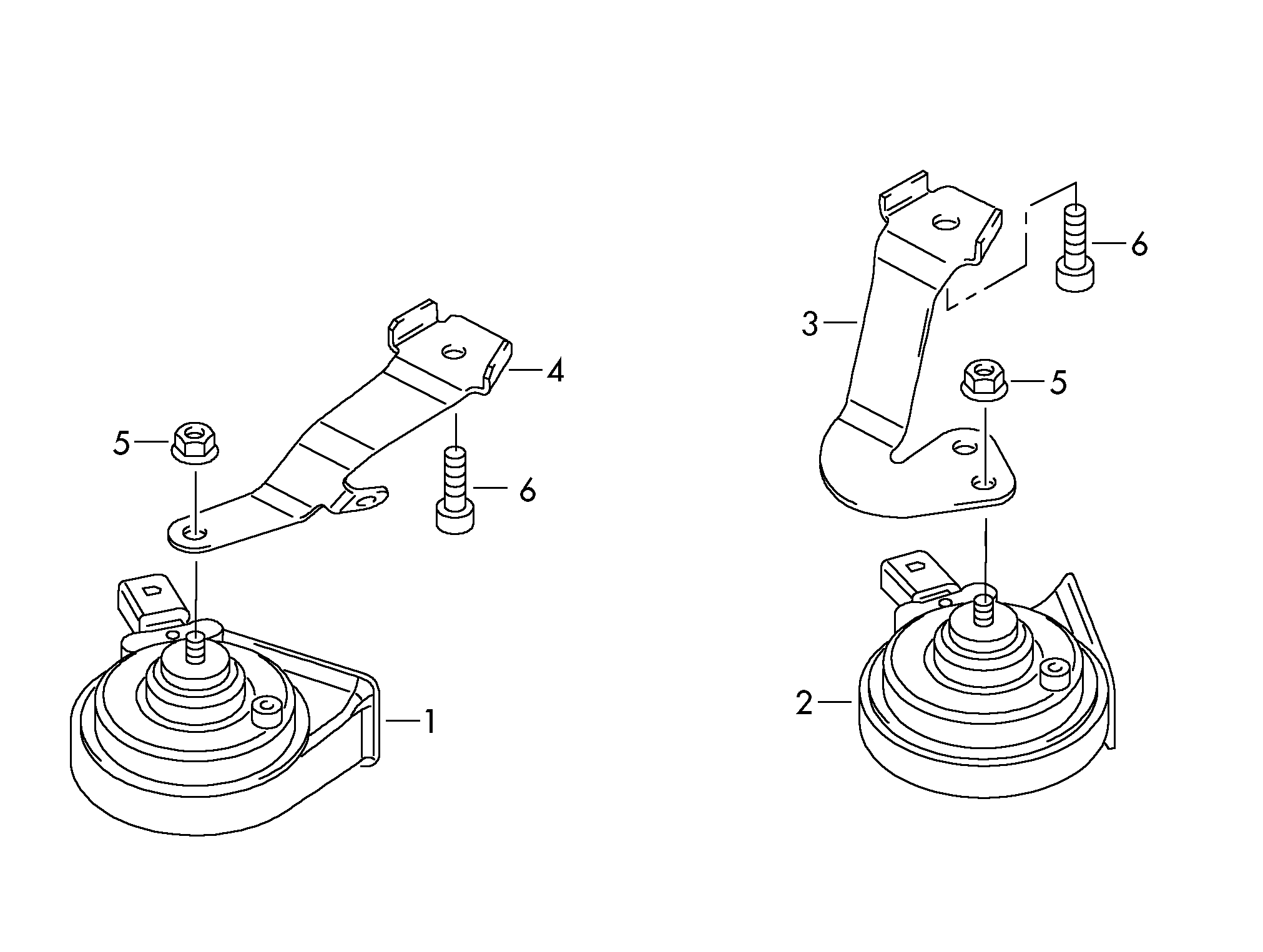 Skoda 5C0 951 221B - Звуковой сигнал, клаксон onlydrive.pro