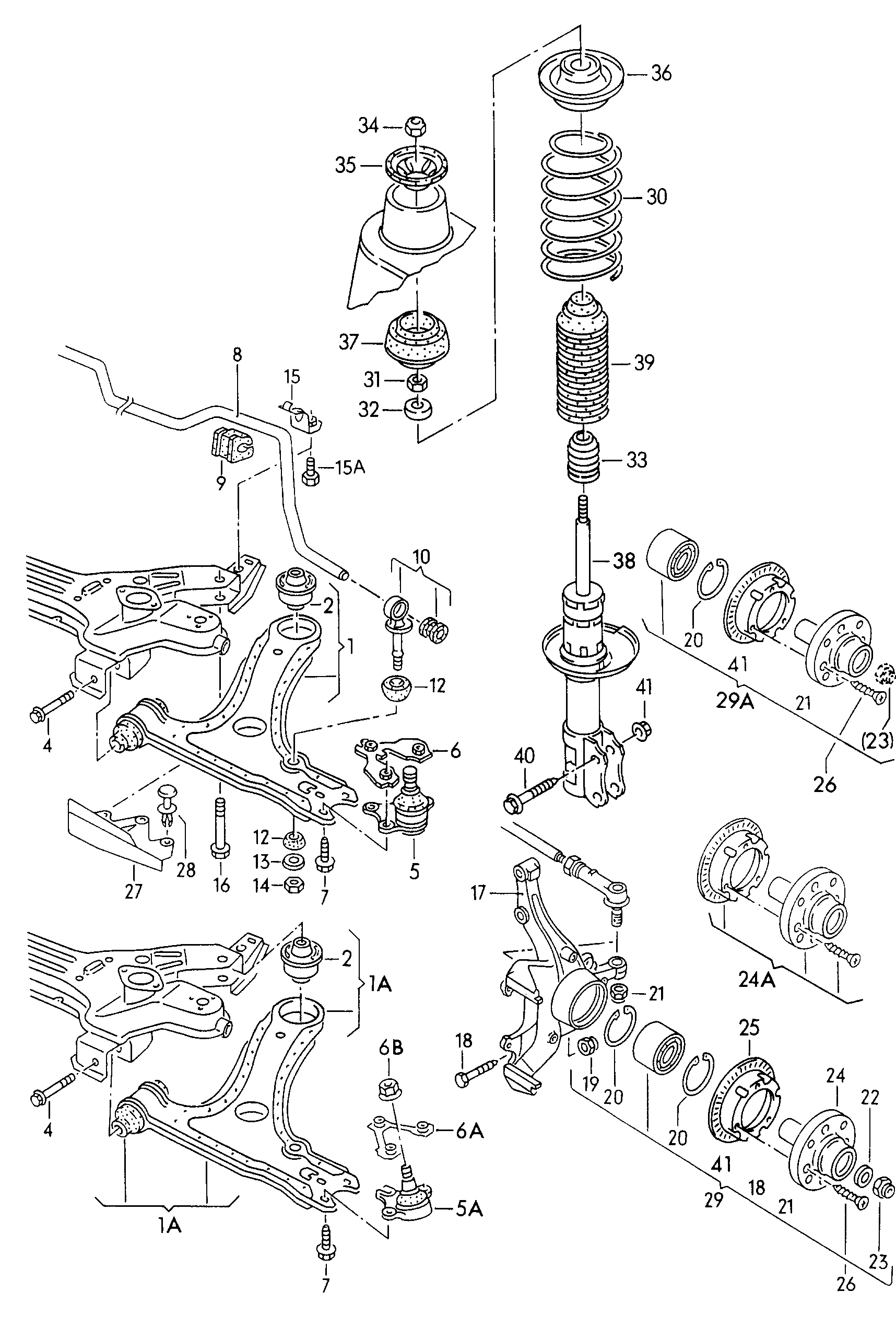 VAG 357 411 315D - Šarnyro stabilizatorius onlydrive.pro