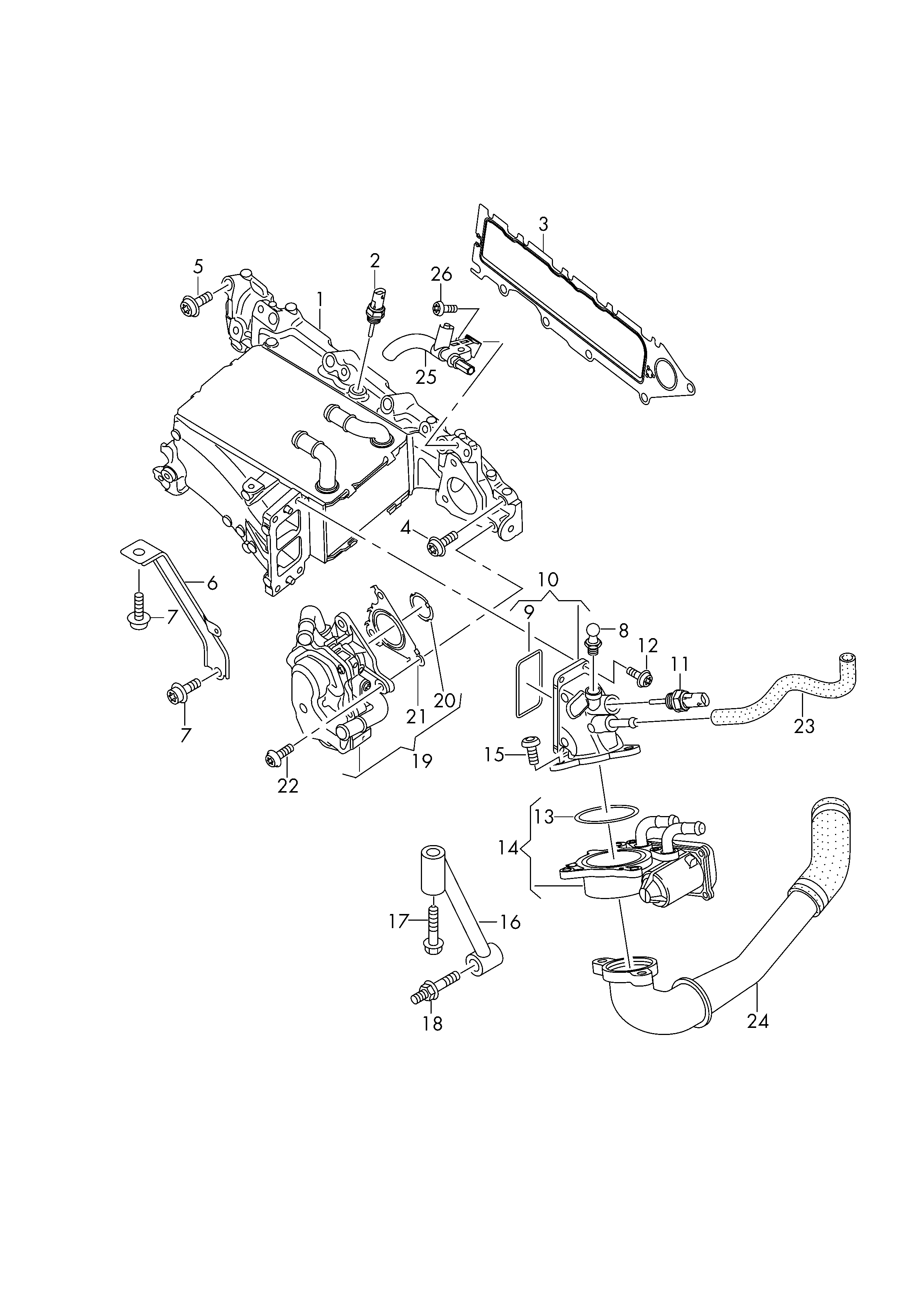 Skoda 03N 906 081 A - Sensor, intake air temperature onlydrive.pro