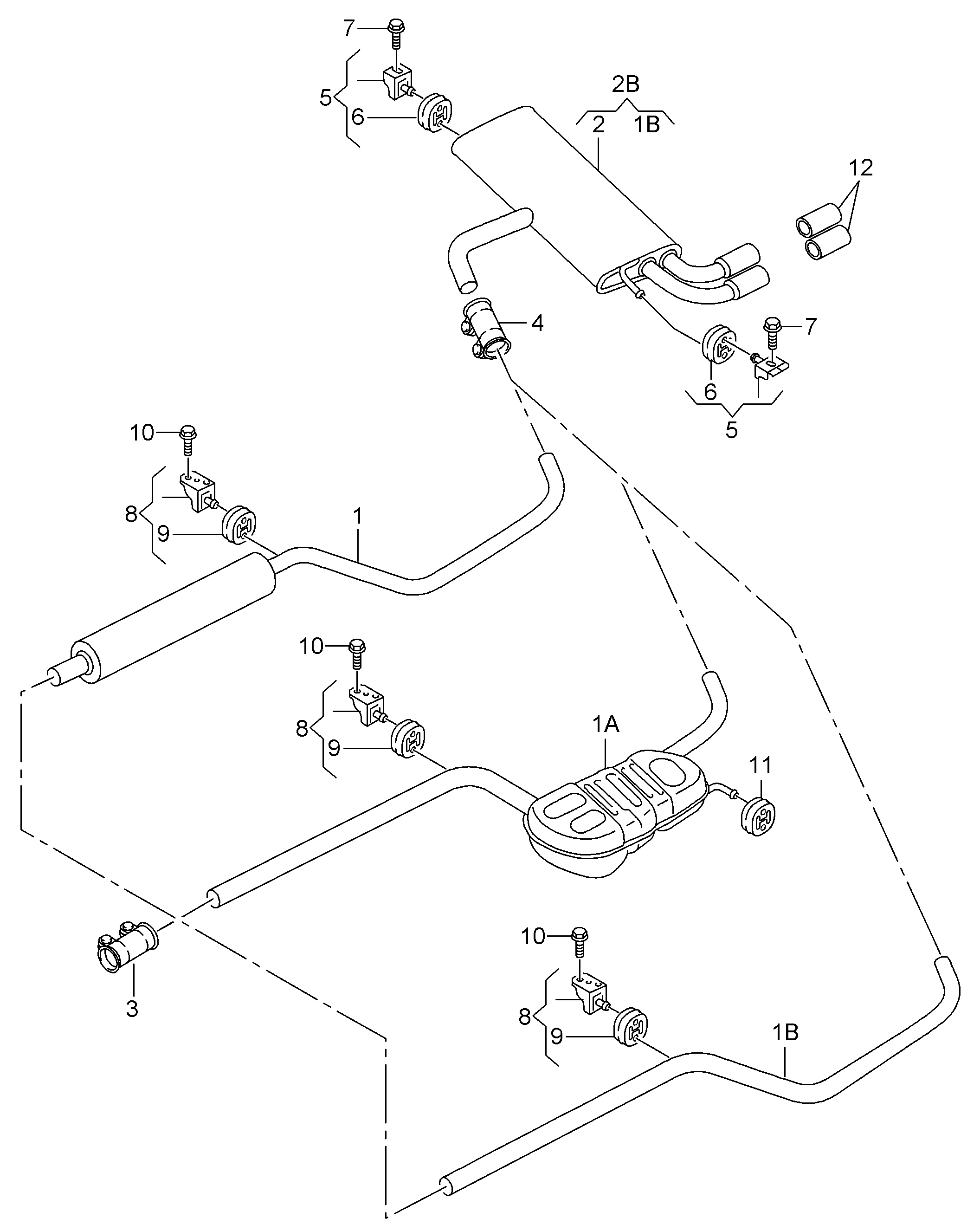 Skoda 5Q0253147 - Holding Bracket, silencer onlydrive.pro