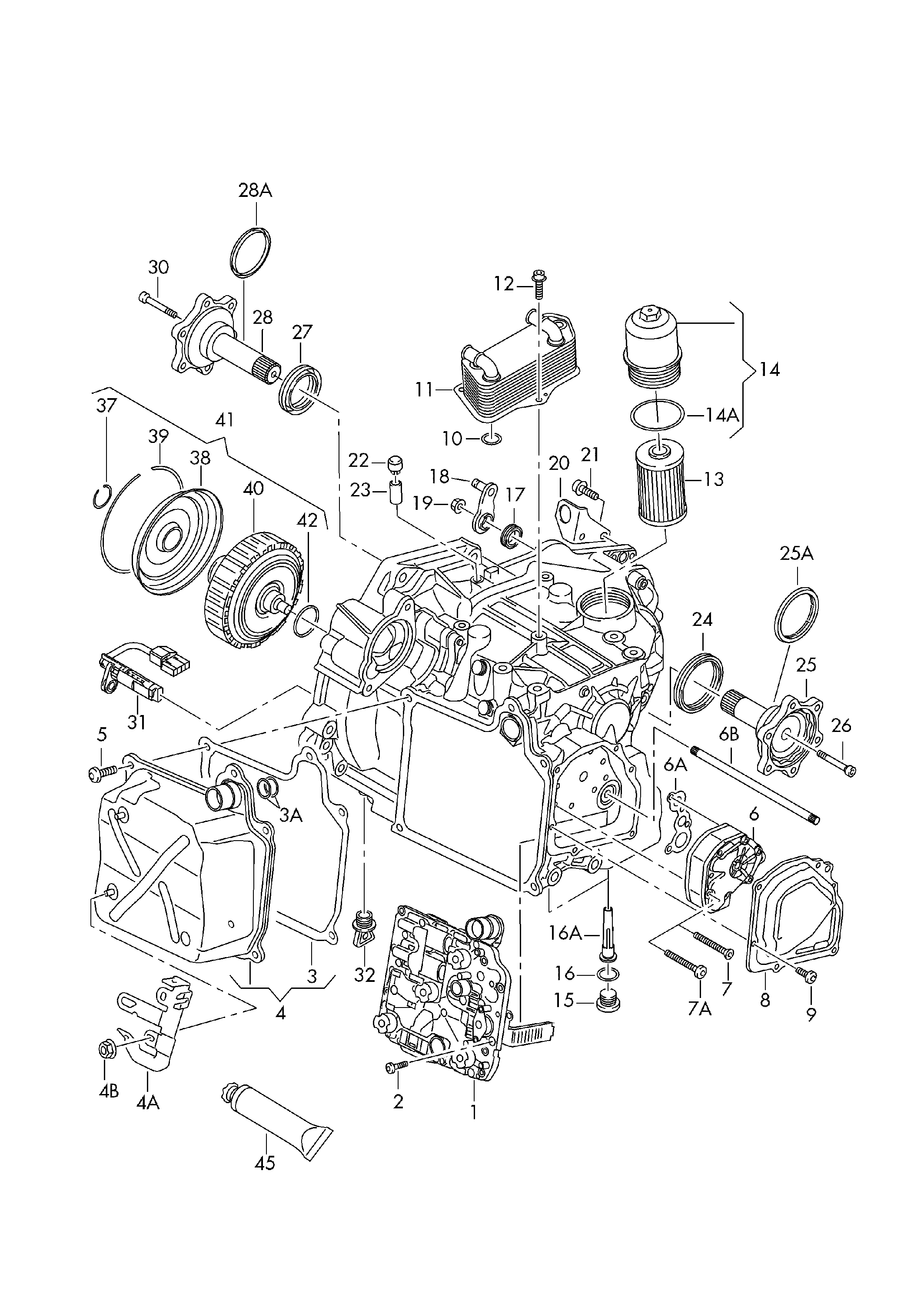 Skoda 02E 305 051 C - Hydrauliikkasuodatin, automaattivaihteisto onlydrive.pro