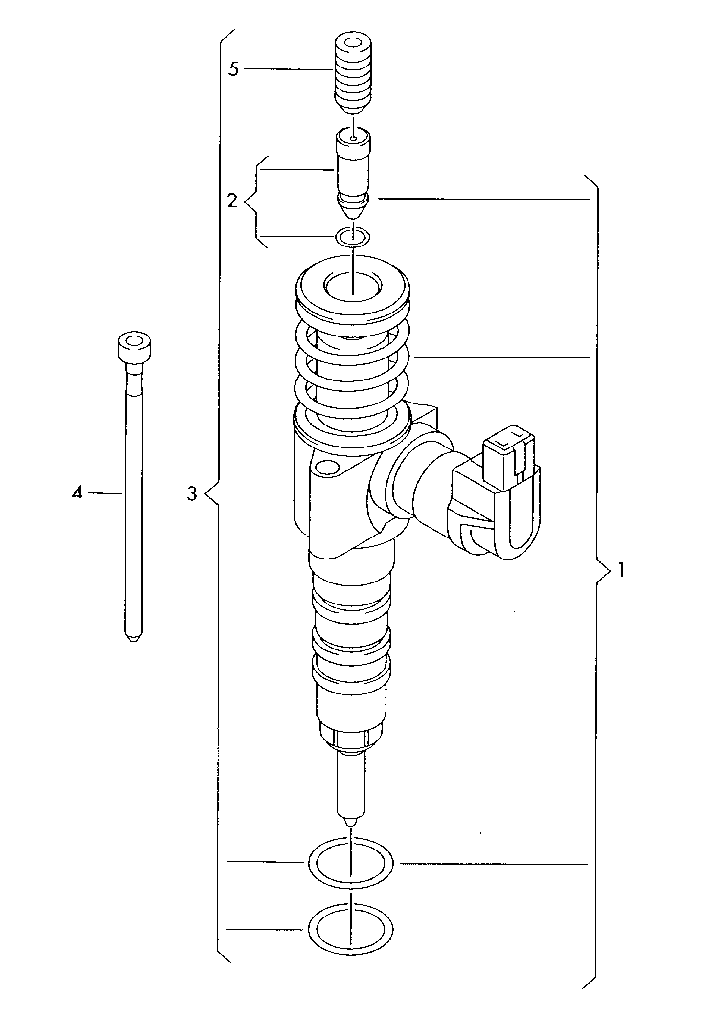 Skoda 03G 198 051 D - Repair Kit, pump-nozzle unit onlydrive.pro