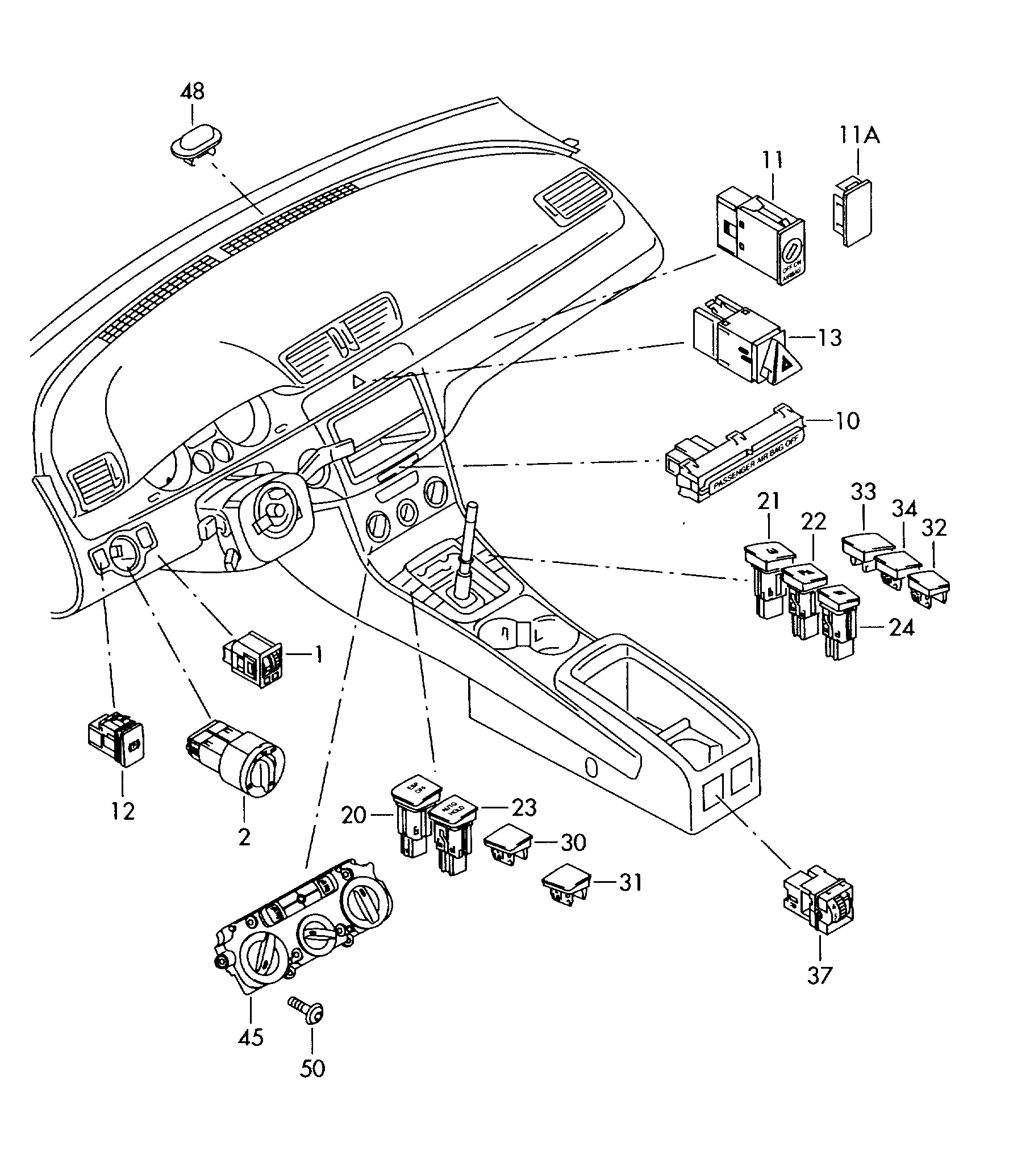 VW 1K0 941 431 N - Switch, headlight onlydrive.pro