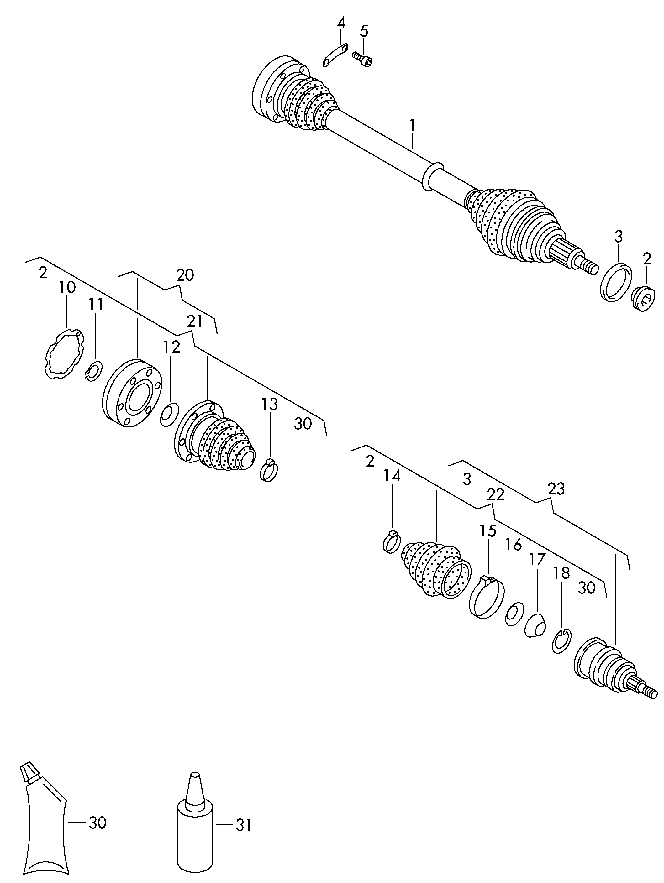 Seat 6C0498099A - Шарнирный комплект, ШРУС, приводной вал onlydrive.pro