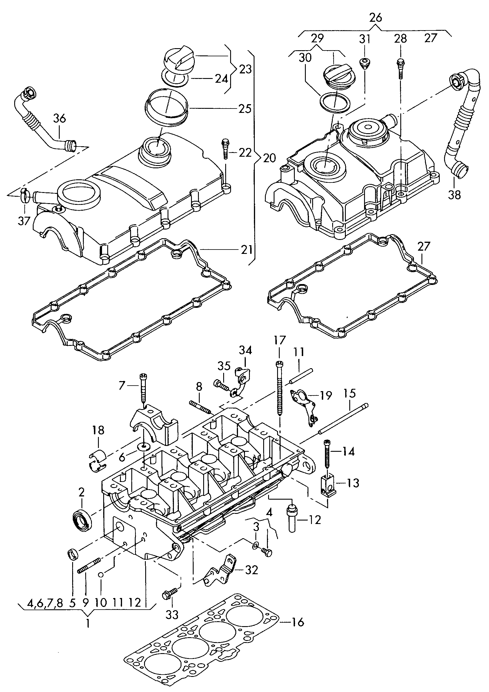 Seat 045103469G - Gasket, cylinder head cover onlydrive.pro